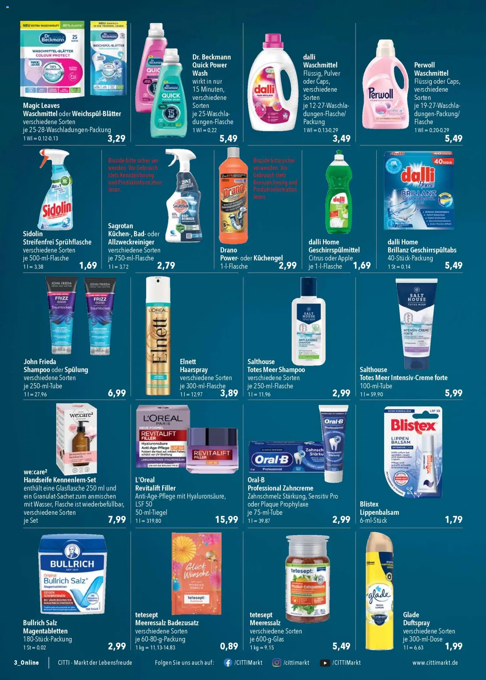 CITTI Markt Prospekt 	 – gültig ab 03.12.2025 | Seite: 34 | Produkte: Apple, Salz, Geschirrspülmittel, Lippenbalsam