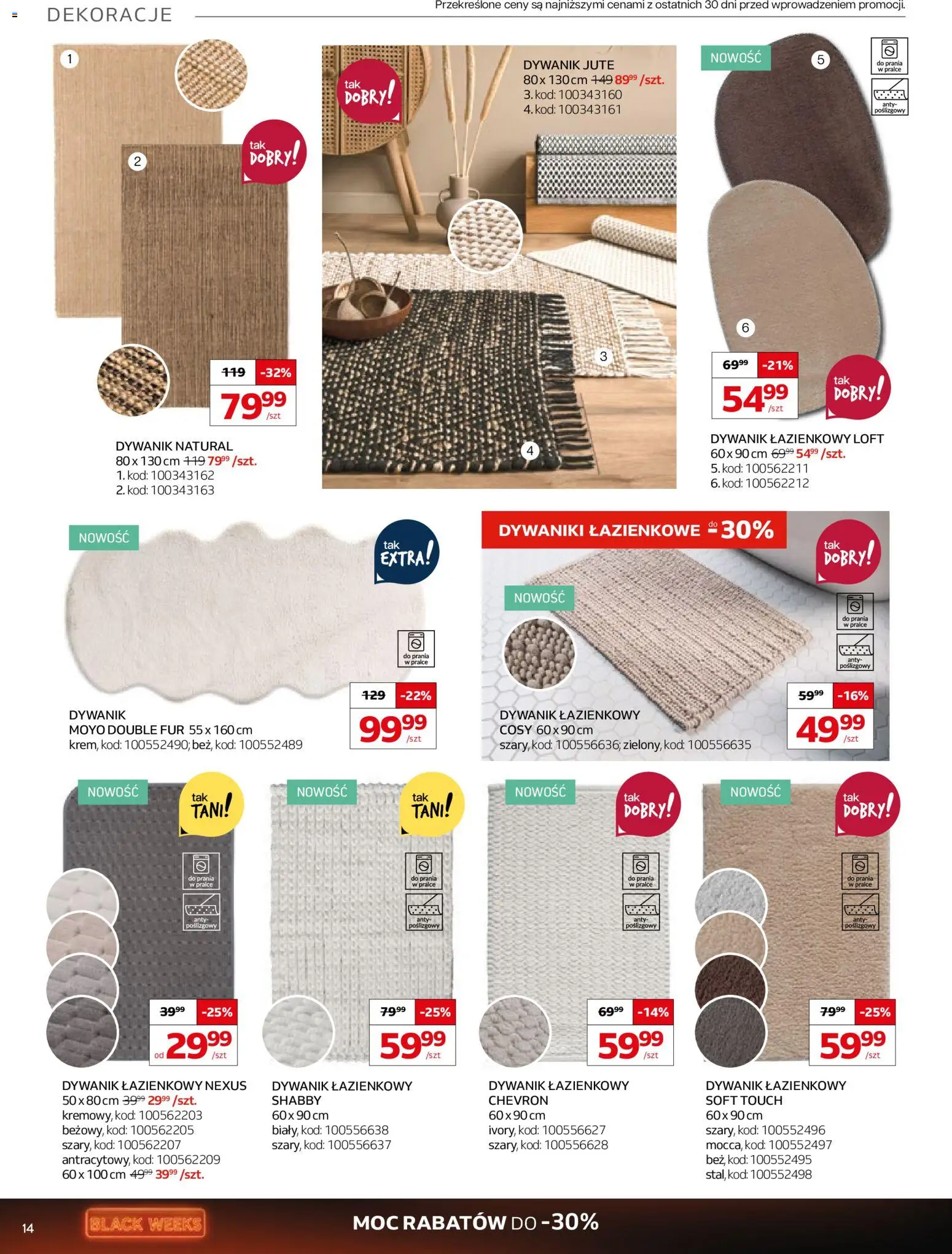 Komfort Black Friday od 29.10.2025 | Strona: 14 | Produkty: Dywaniki, Dywanik łazienkowy