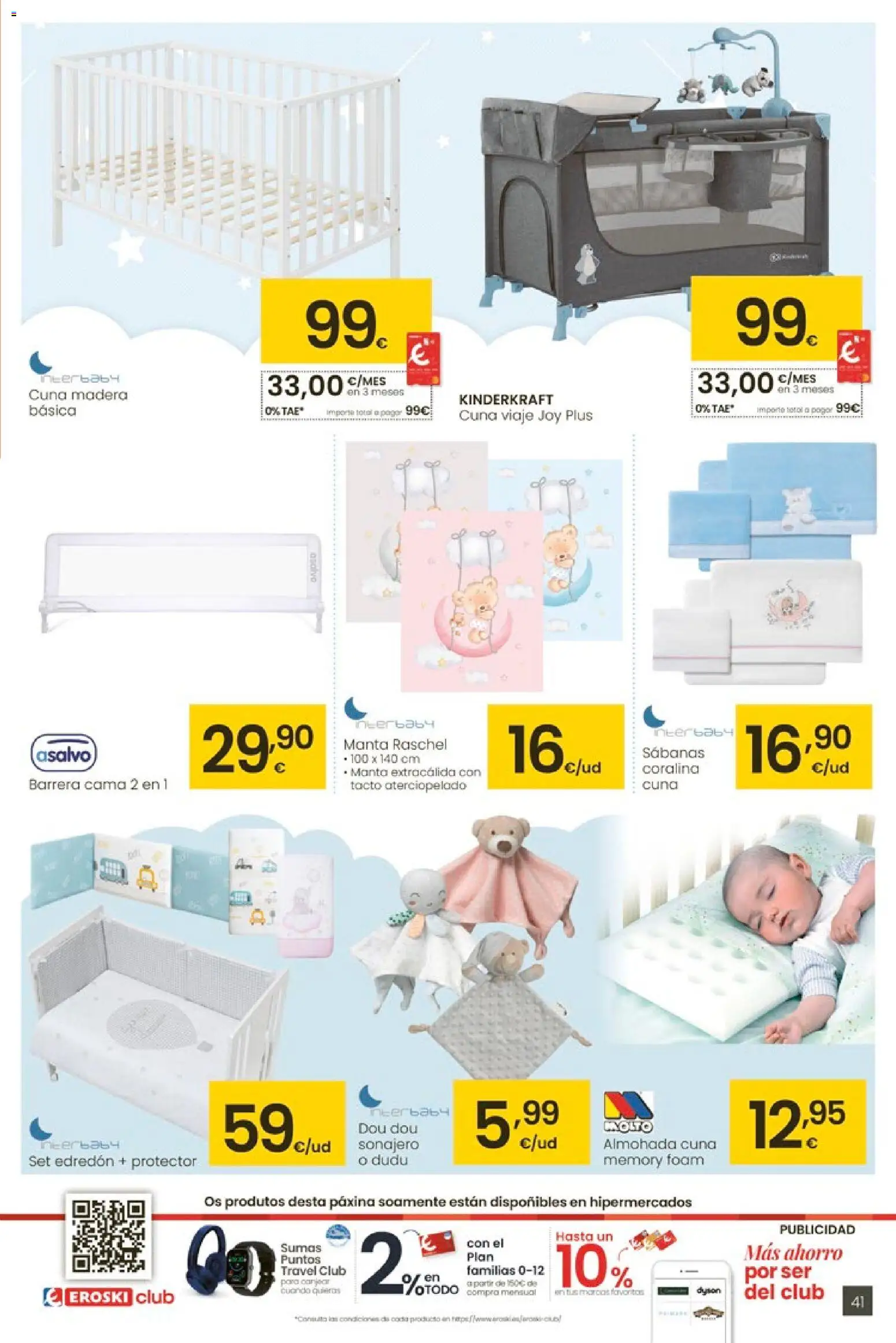 Eroski - Entroido do aforro │ válido desde el 12.02.2026 | Página: 41 | Productos: Edredón, Manta, Cama, Cuna