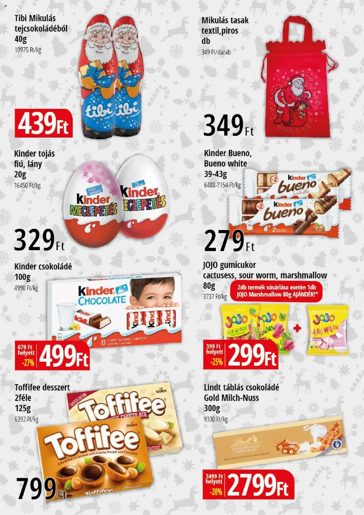 Reál akciós ujság - amely érvényes a következő dátumtól: 27.11.2025 | Oldal: 3 | Termékek: Gumicukor, Toffifee, Tojás, Csokoládé