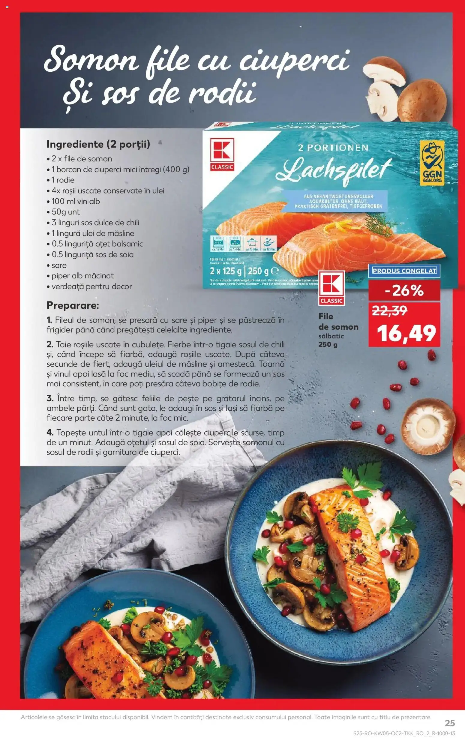 Noul catalog Kaufland – valabil de la 28.01.2026 | Pagină: 25 | Produse: Măsline, Ciuperci, Unt, Ulei