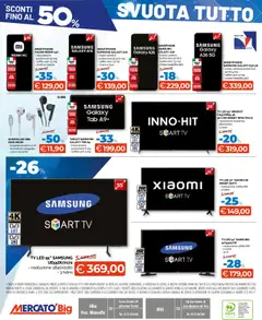 Volantino Mercatò del 31.07.2025 | Pagina: 4 | Prodotti: smart TV, Fotocamera, Microfono, Samsung