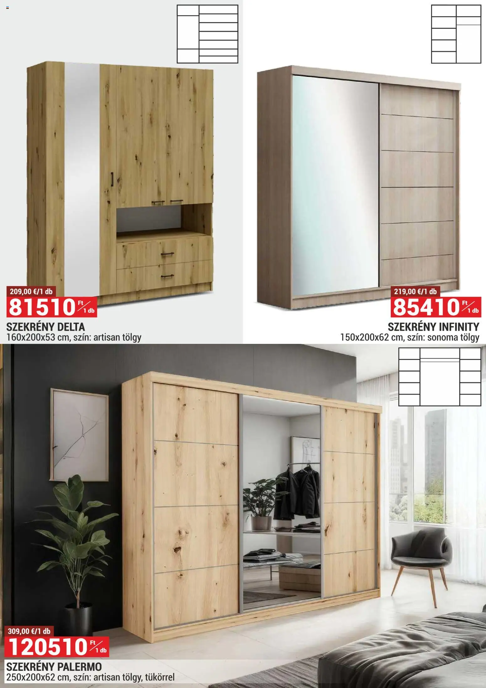 Merkury Market akciós ujság - amely érvényes a következő dátumtól: 01.03.2026 | Oldal: 16 | Termékek: Szekrény