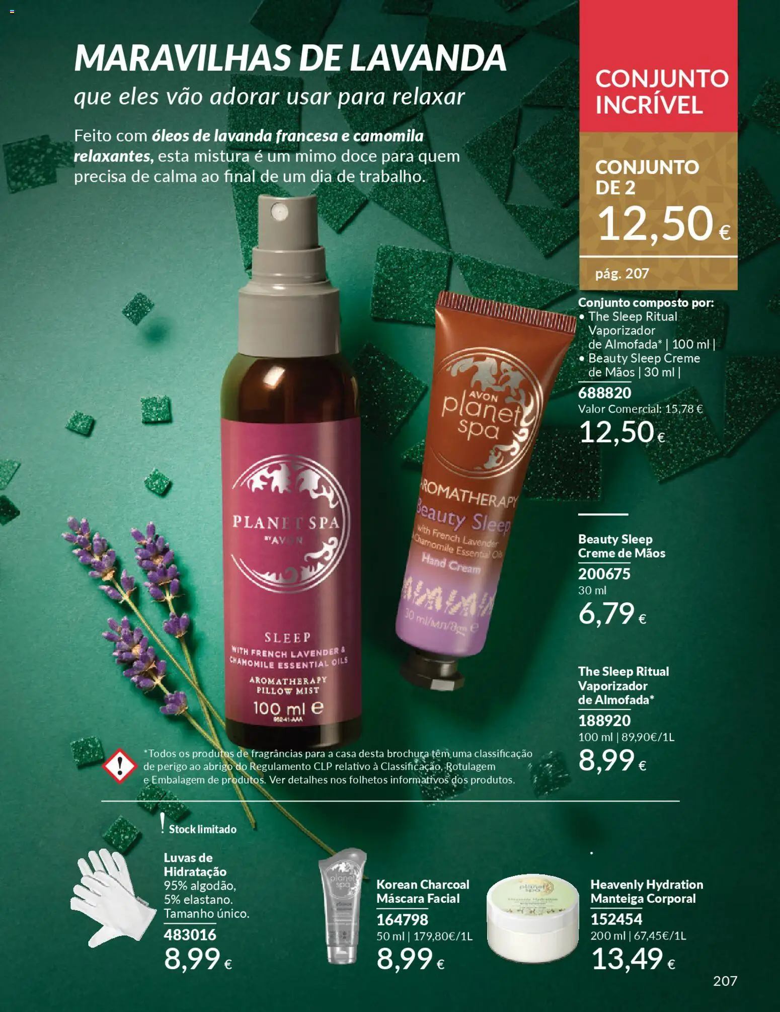 Catálogo Avon Campanha 12 │ válido de 01.12.2025 | Página: 207 | Produtos: Luvas, Máscara facial, Almofada, Manteiga