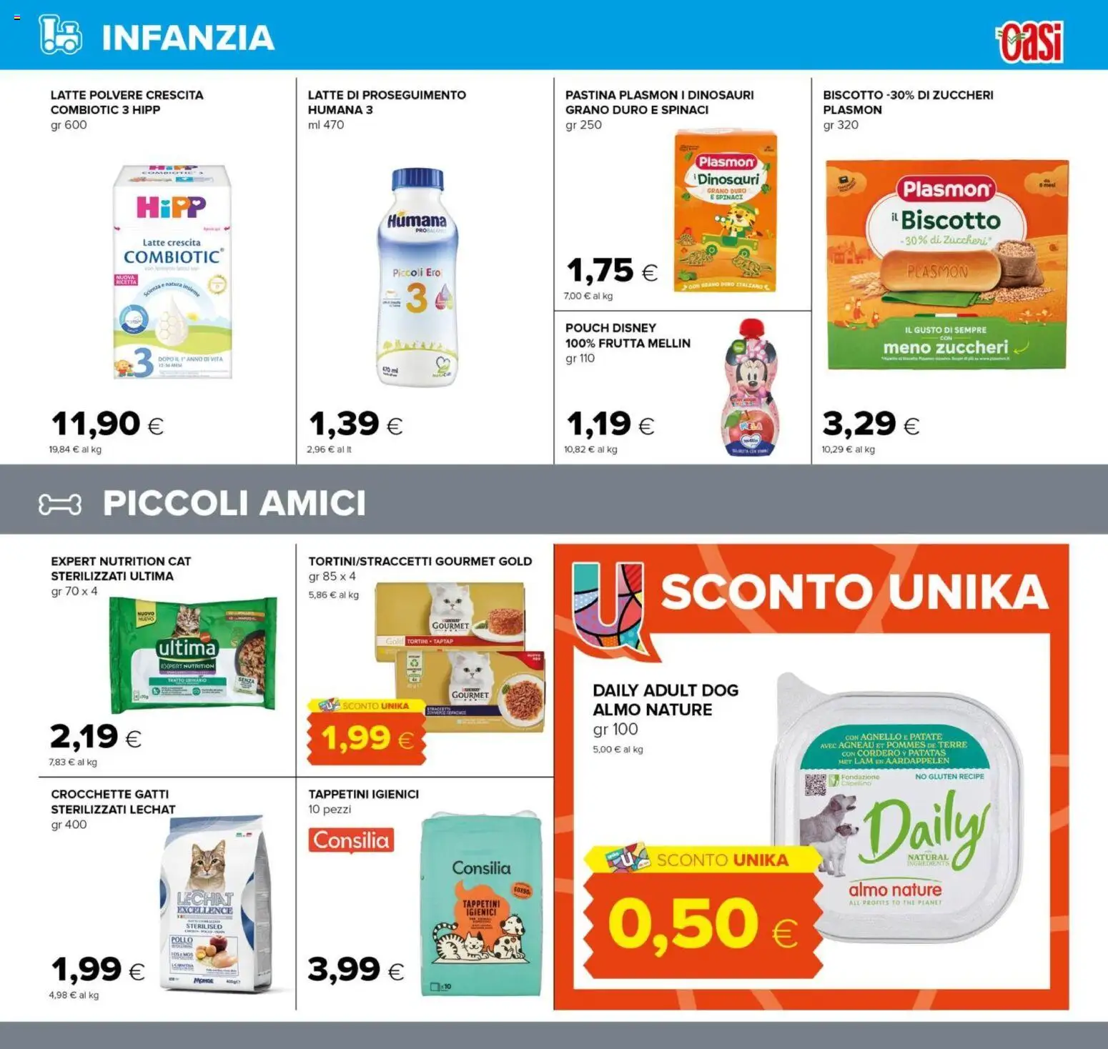 Volantino Oasi del 21.11.2025 | Pagina: 27 | Prodotti: Frutta, Spinaci, Crocchette, Agnello