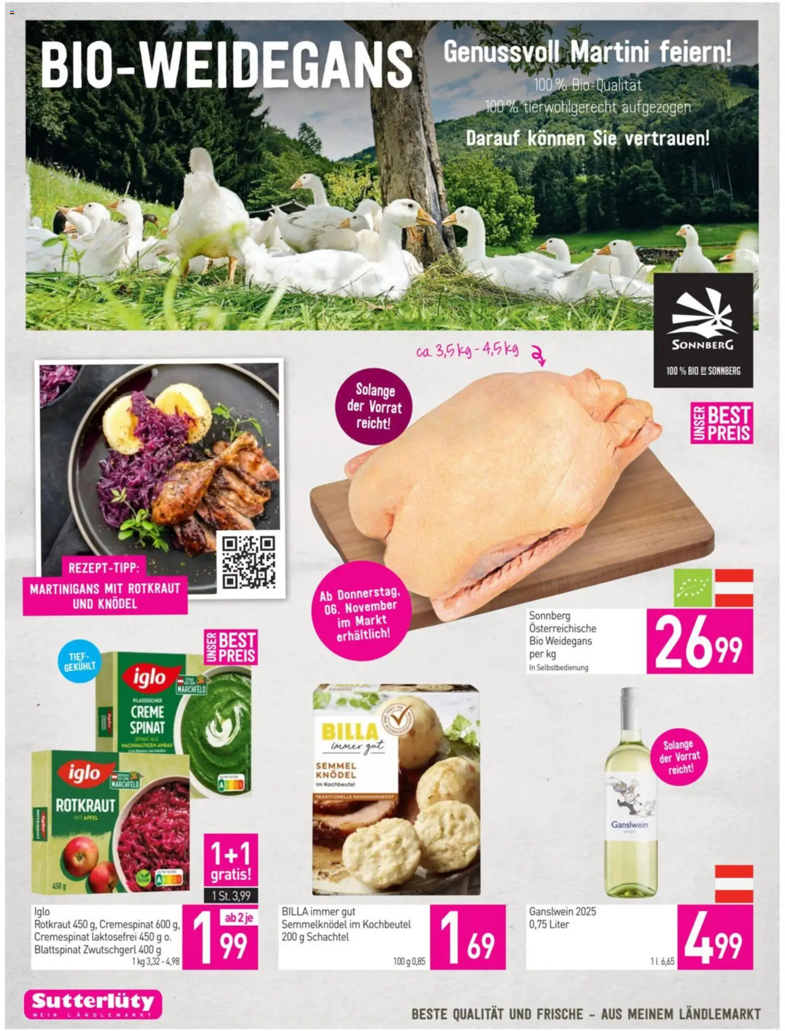 Sutterlüty Flugblatt gültig ab 30.10.2025 | Seite: 12 | Produkte: Creme, Äpfel