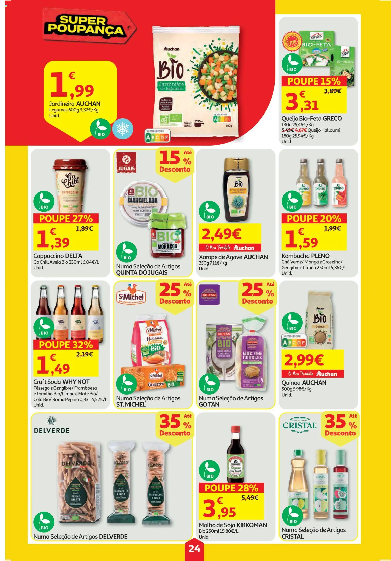 Auchan folheto │ válido de 30.10.2025 | Página: 24 | Produtos: Kombucha, Quinoa, Queijo, Soda