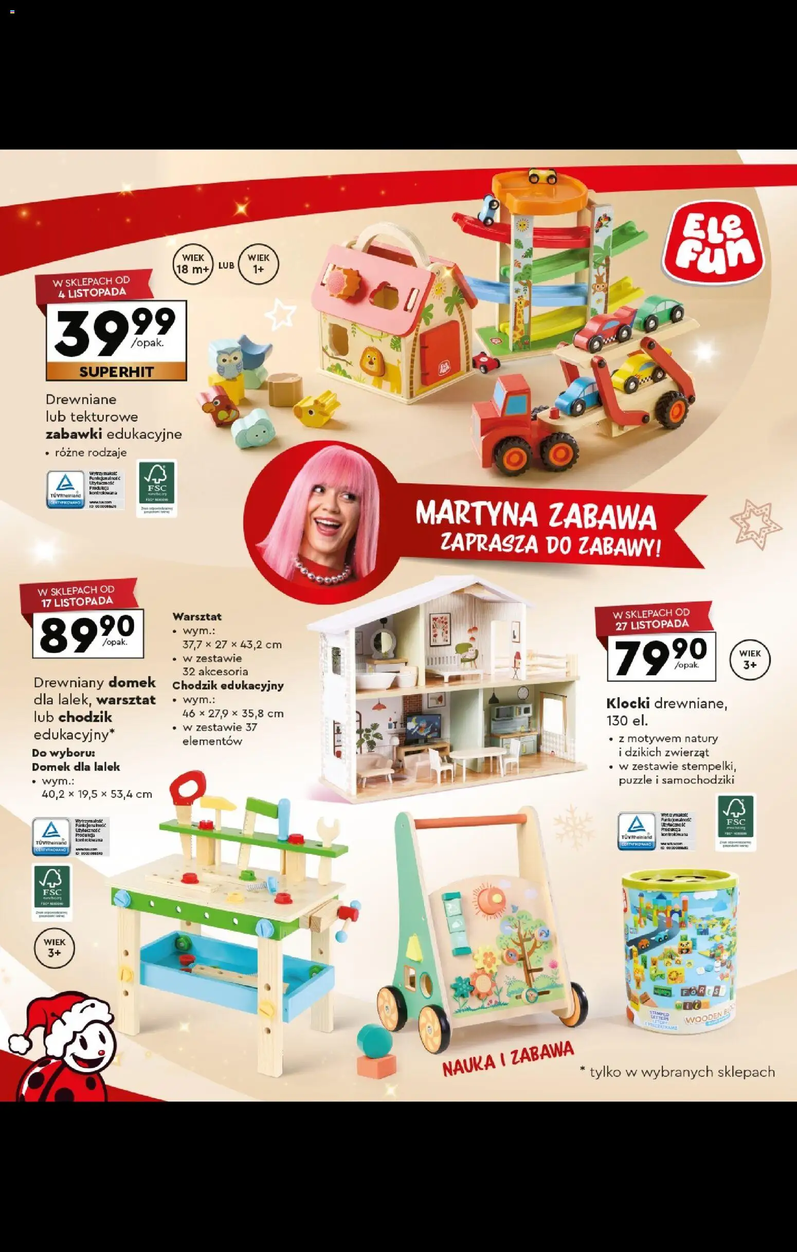 Biedronka gazetka - Kraina zabawek od 27.10.2025 | Strona: 16 | Produkty: Domek dla lalek