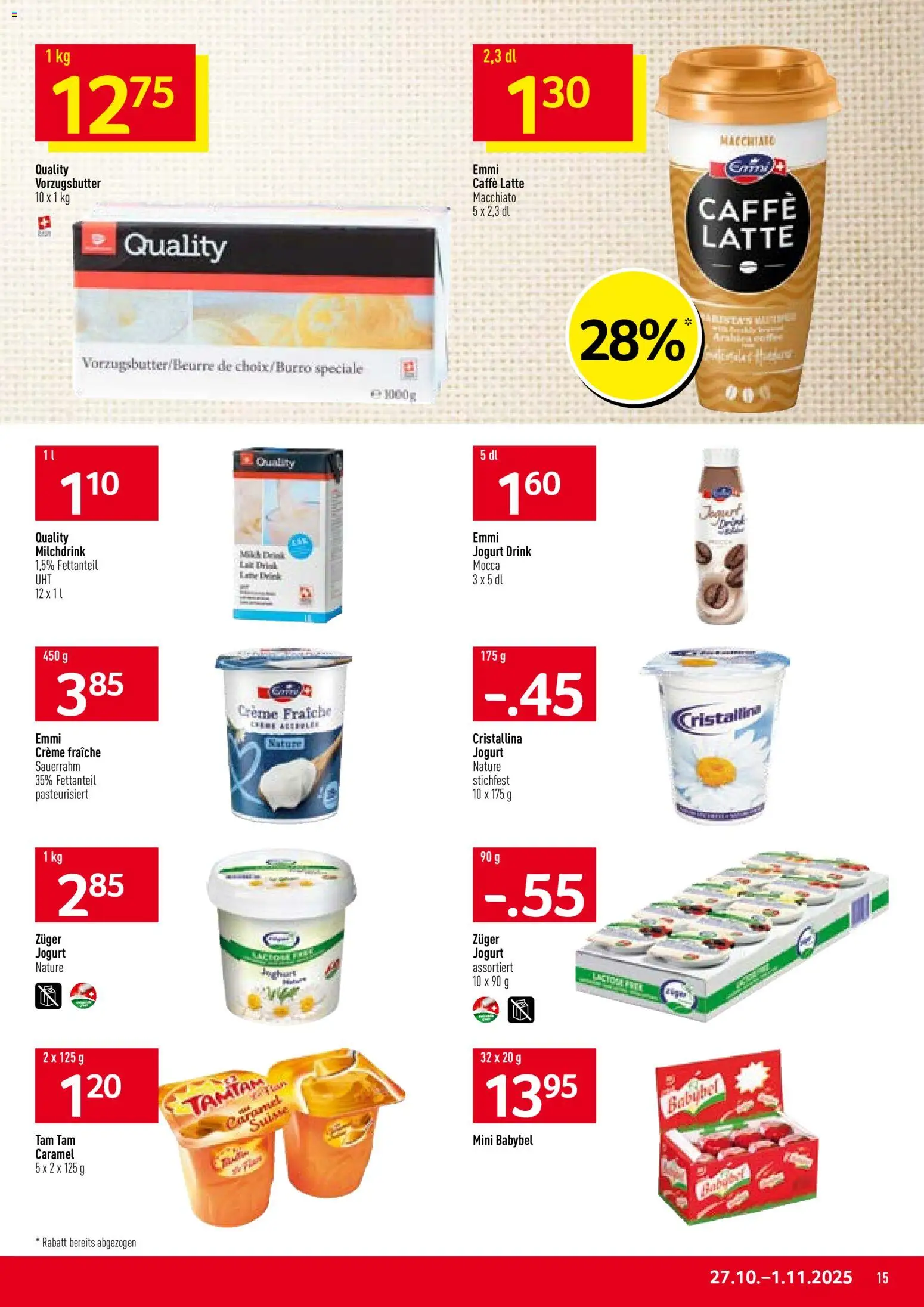 Prodega Aktionen – gültig ab 27.10.2025 | Seite: 15 | Produkte: Sauerrahm, Creme