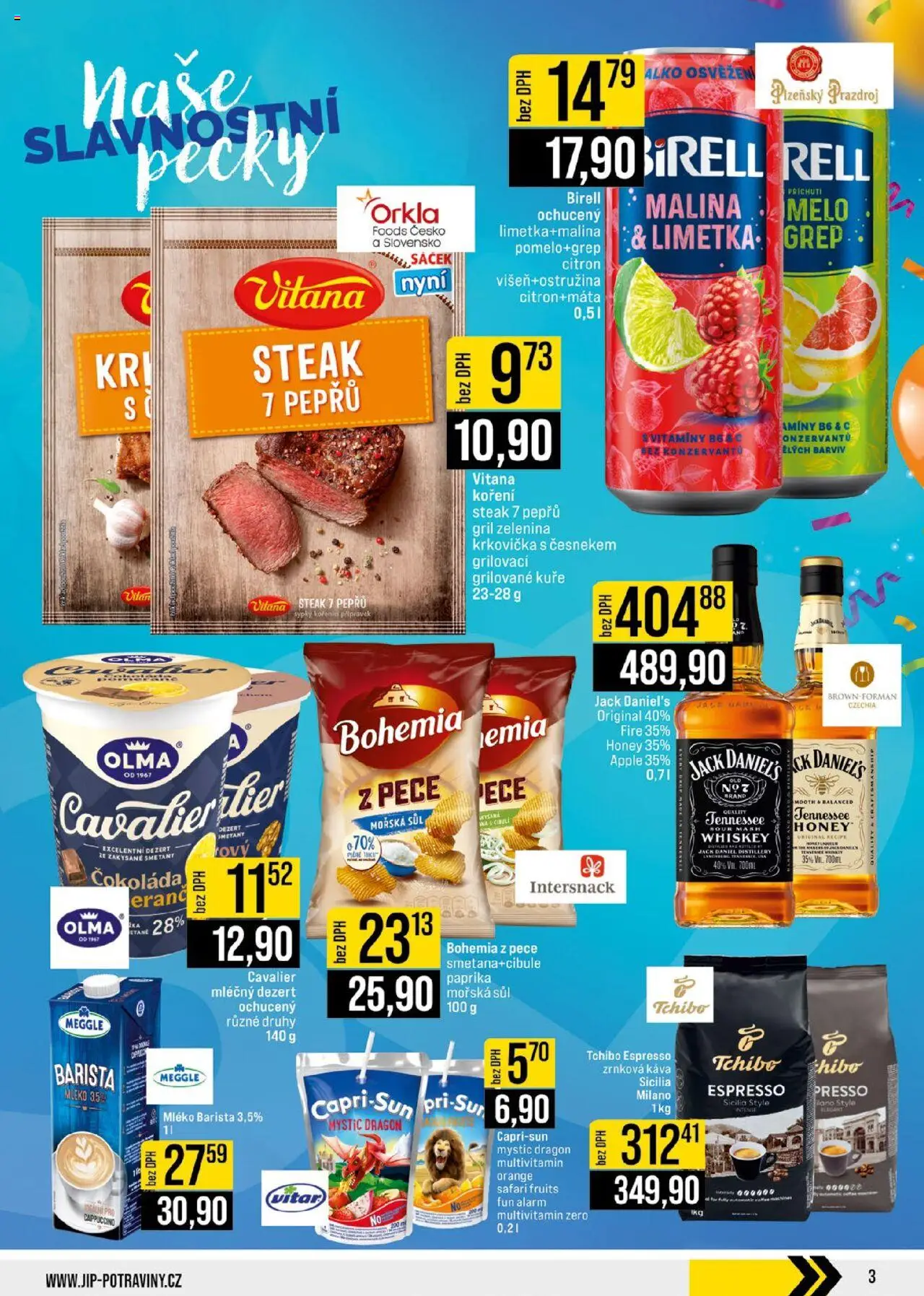 Jip leták - Ostatní prodejny od 18.06.2025 | Strana: 3 | Produkty: Grilované kuře, Vitamíny, Apple, Citron