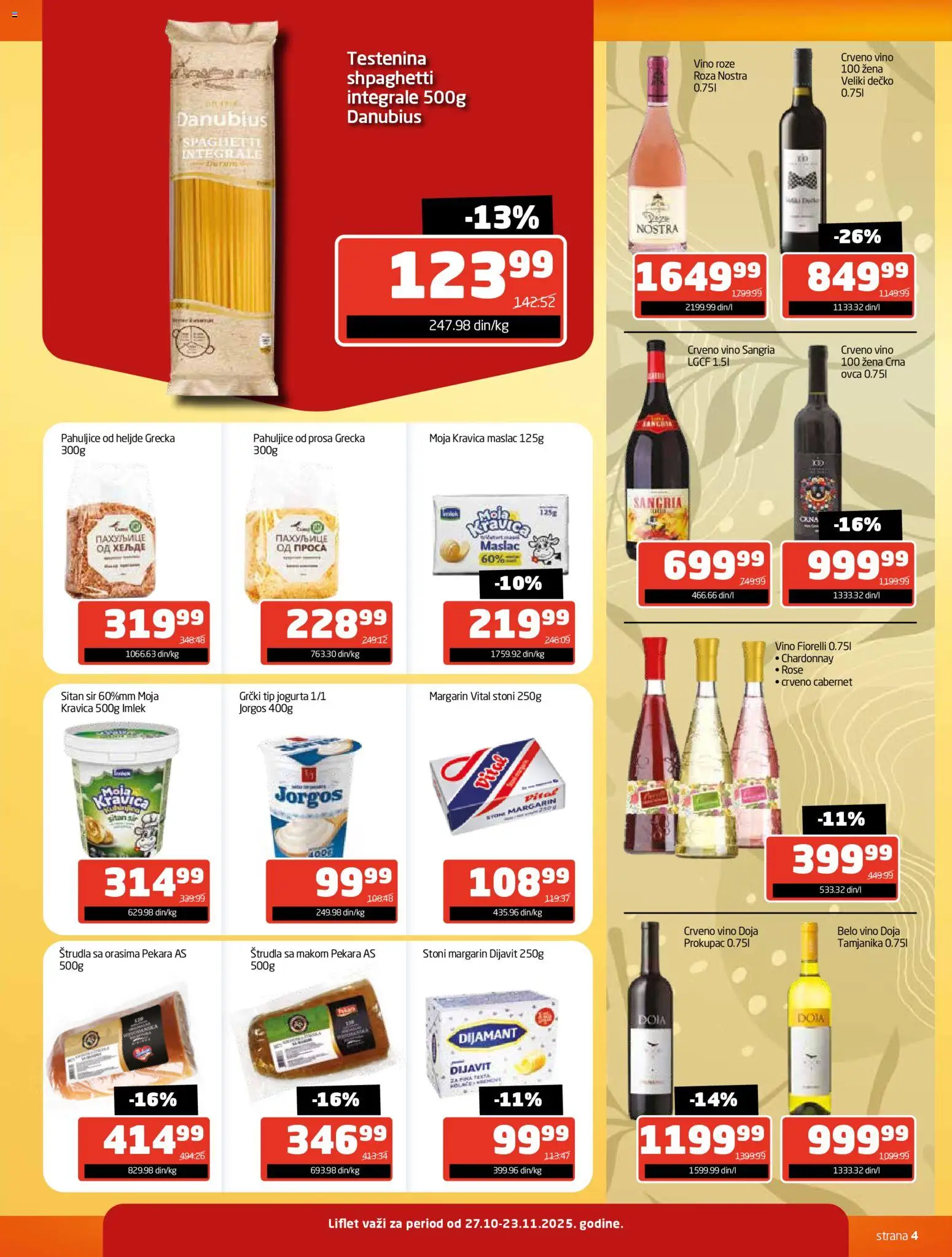 Gomex katalog - važi od 27.10.2025 | Strana: 4 | Proizvode: Maslac, Chardonnay, Štrudla, Sir