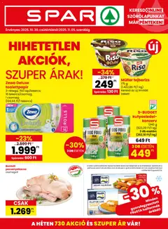 Spar Akciós újság - amely érvényes a következő dátumtól: 30.10.2025