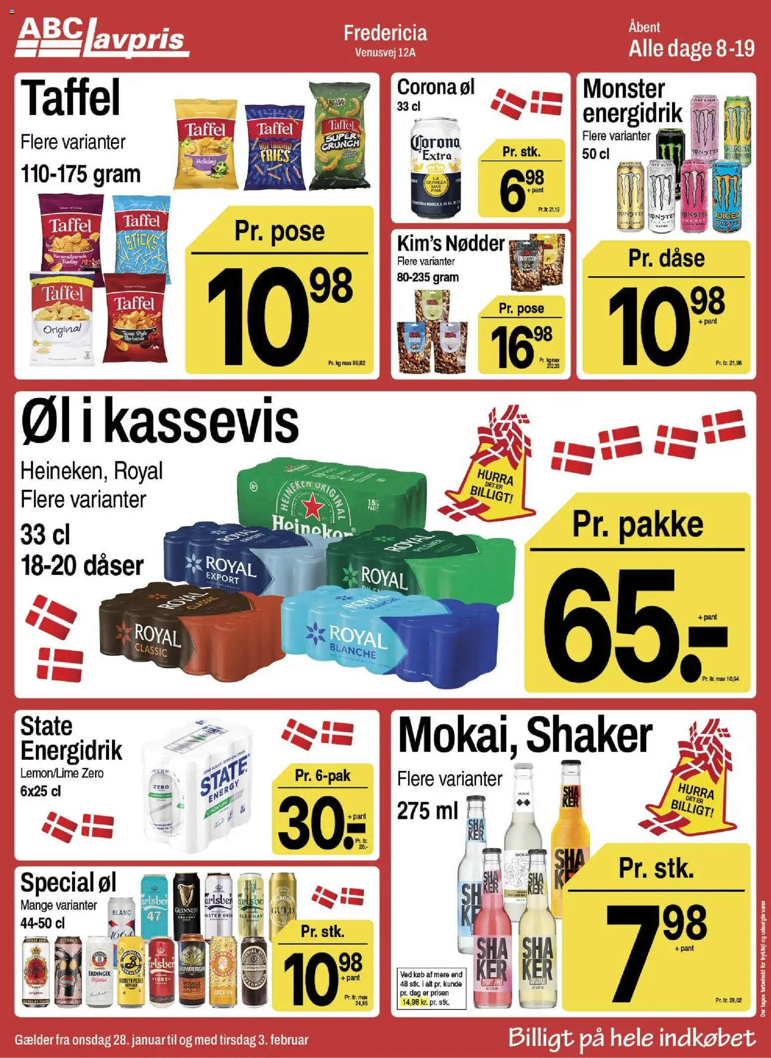 Abc Lavpris tilbudsavis – gyldig fra 28.01.2026 | Side: 13 | Produkter: Øl, Nødder