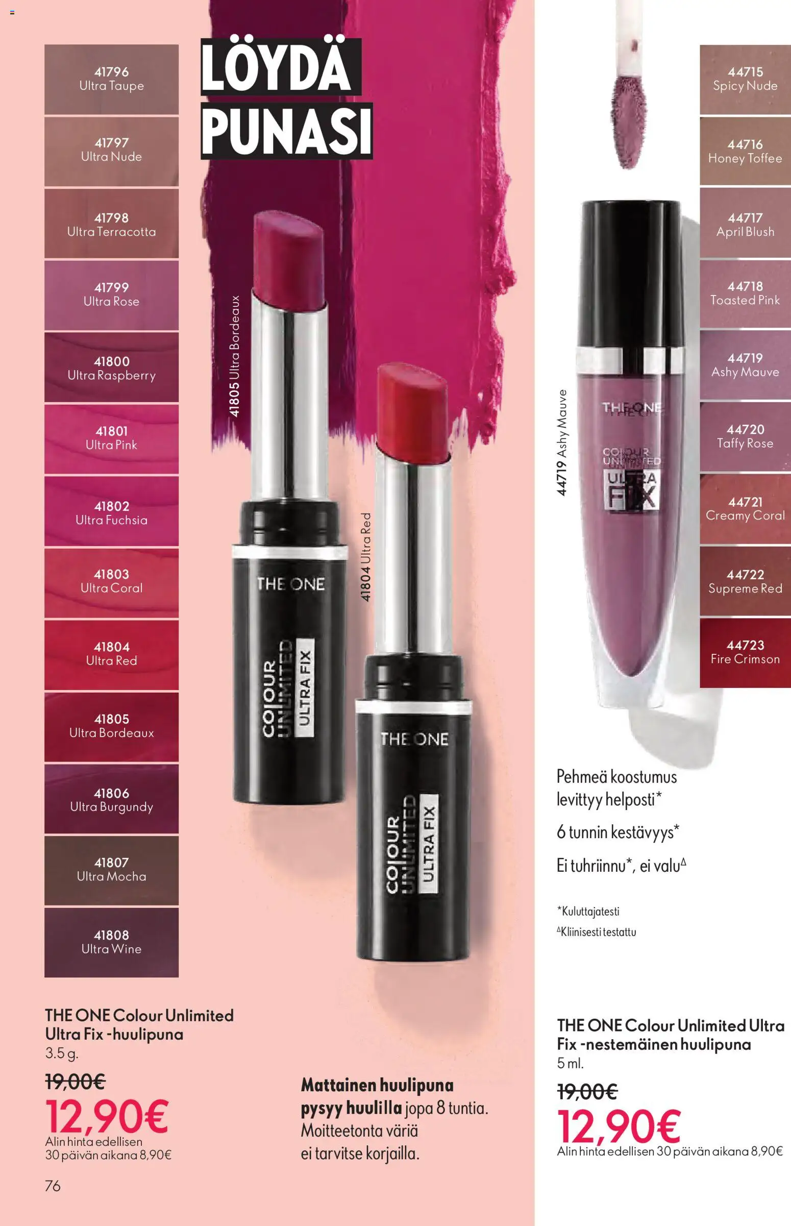 Oriflame - Black Friday – voimassa 19.11.2025 alkaen | Sivu: 76 | Tuotteet: Huulipuna