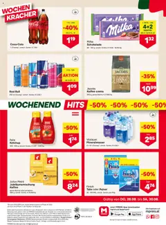 MPREIS Flugblatt gültig ab 28.08.2025 | Seite: 12 | Produkte: Ketchup, Kaffee, Schokolade, Tomaten