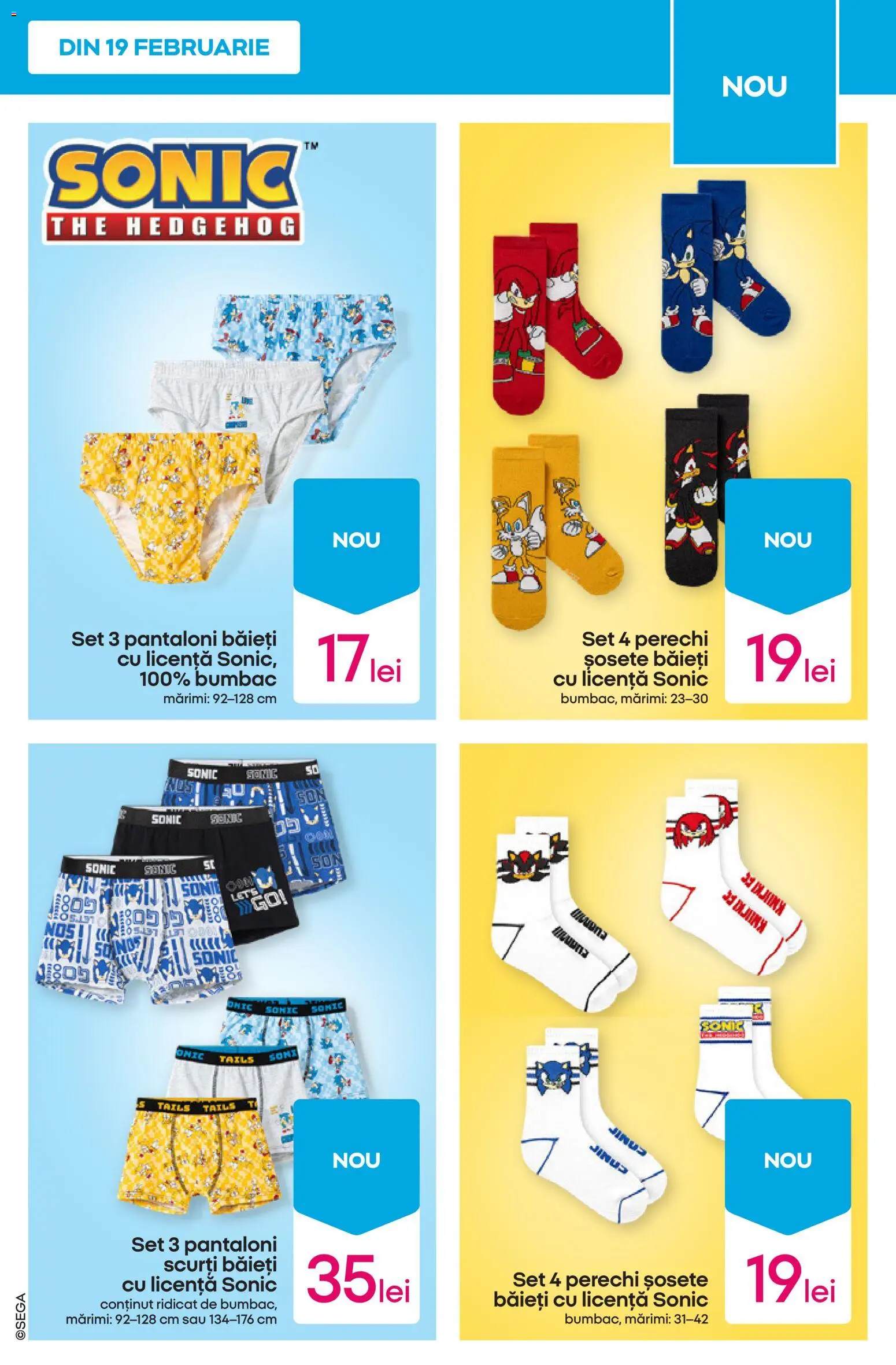 Noul catalog Pepco – valabil de la 19.02.2026 | Pagină: 5 | Produse: Pantaloni, Pantaloni scurți, Șosete