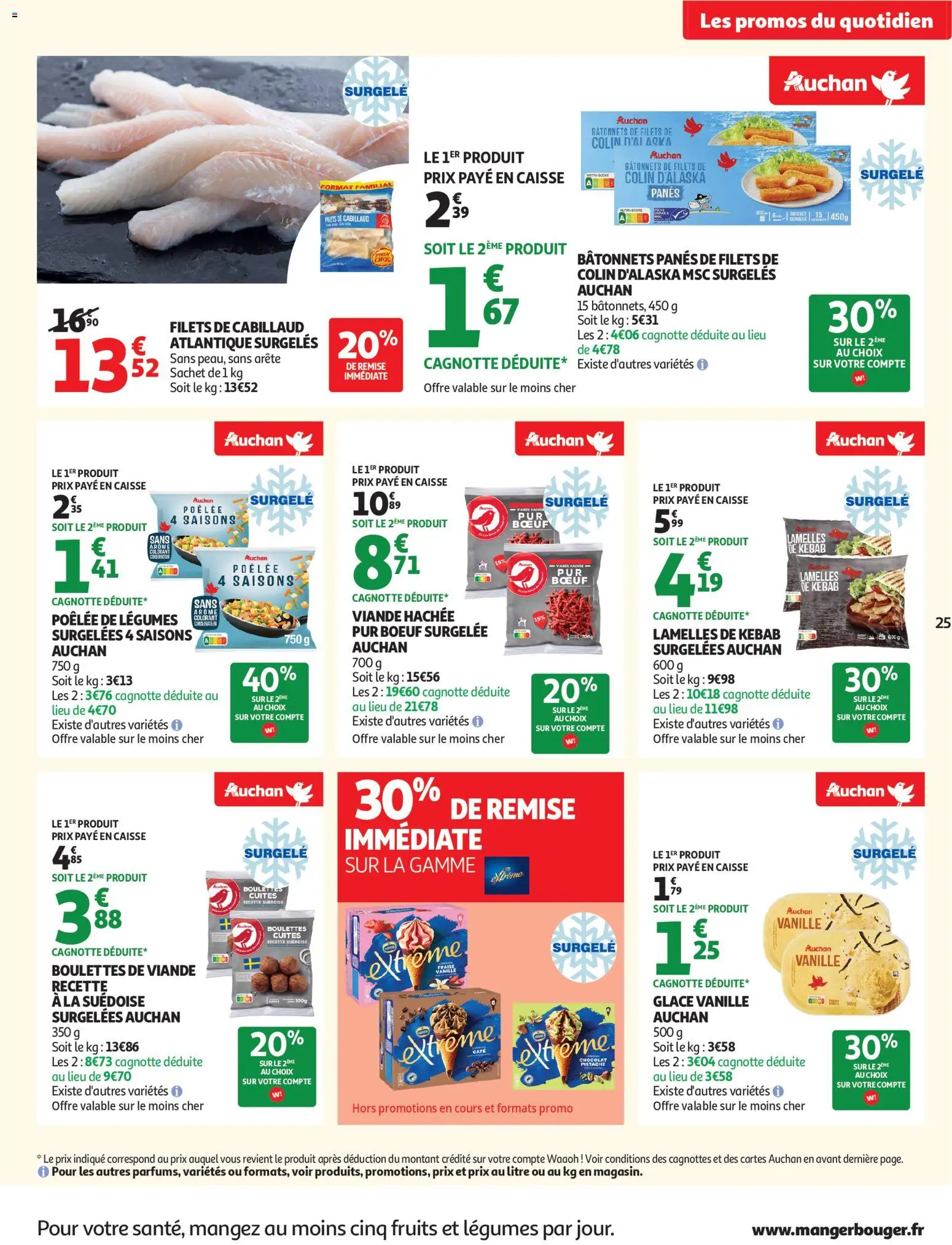 {H1} | Page: 25 | Produits: Viande hachée, Chocolat, Viande