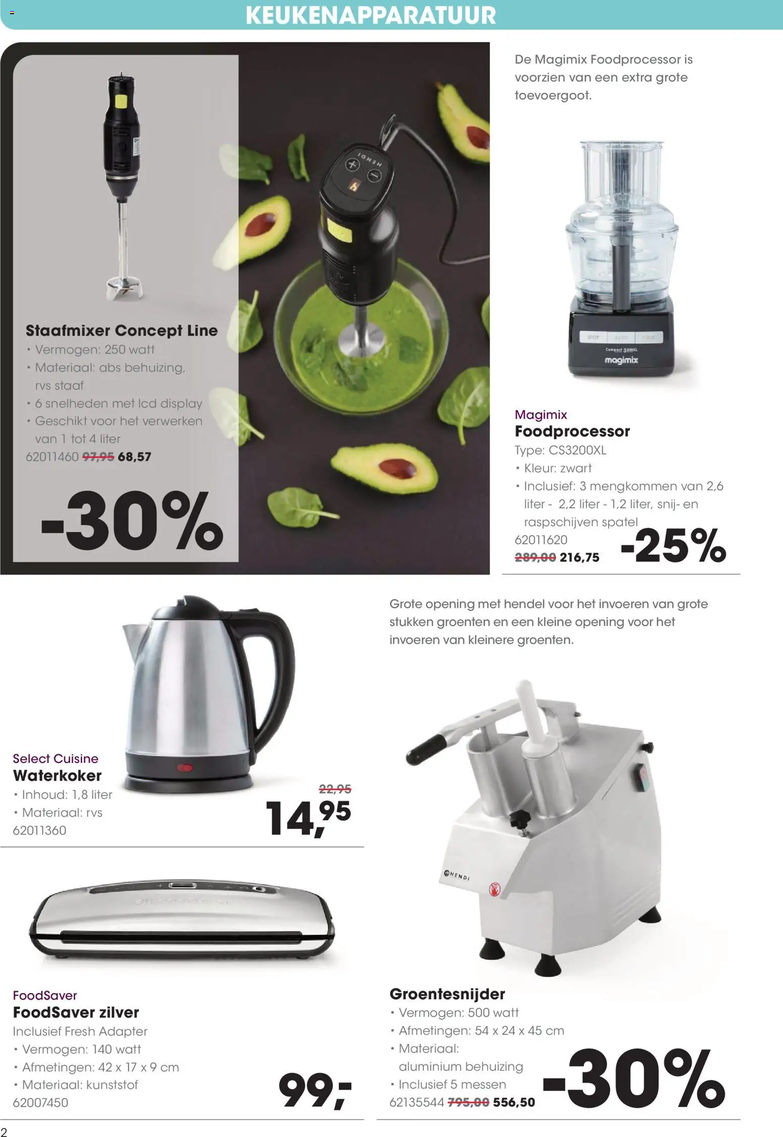 {H1} | Pagina: 2 | Producten: Behuizing, Adapter, Waterkoker, Groenten