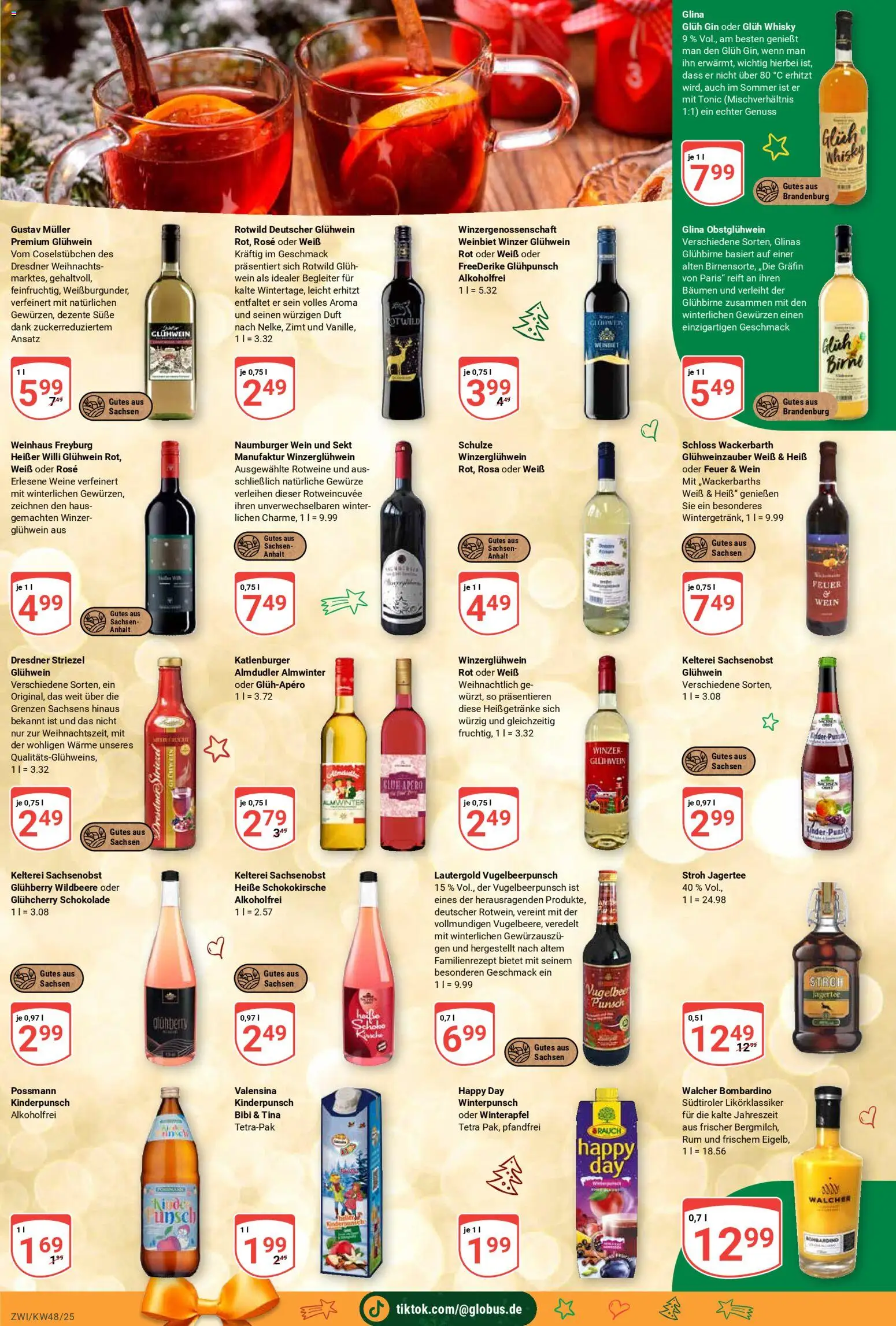 Globus prospekt Zwickau	 – gültig ab 24.11.2025 | Seite: 19 | Produkte: Schokolade, Duft, Valensina, Wein