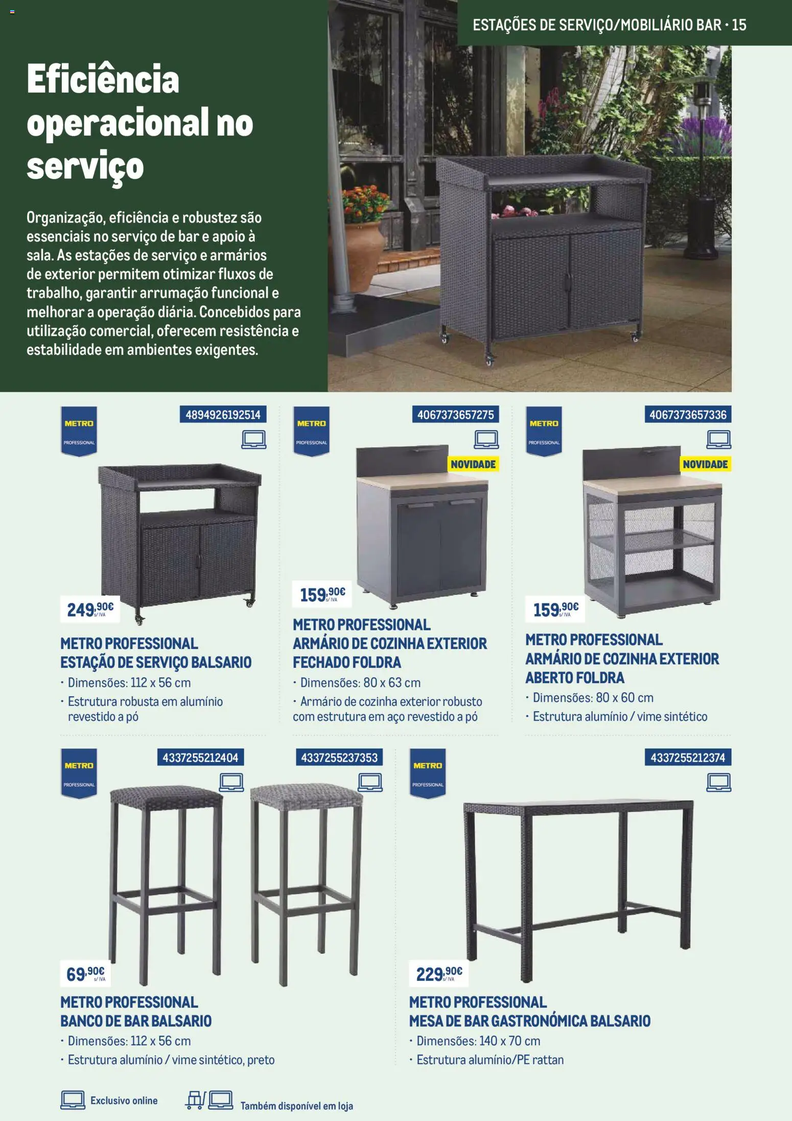 Makro Prepare o seu negócio para o bom tempo com 10desconto │ válido de 01.03.2026 | Página: 15 | Produtos: Armário, Banco, Pó, Mesa