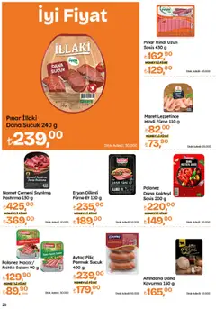 Migros Katalog - Migroskop - 10.07.2025 tarihinden itibaren geçerlidir | Sayfa: 16 | Ürünler: Salam, Sosis, Dana füme, Sucuk