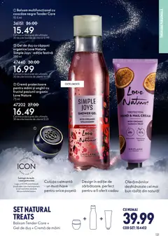 Ofertele Oriflame valabile de la 03.12.2025 | Pagină: 131 | Produse: Duș, Cremă de mâini, Gel de duș, Căpșuni