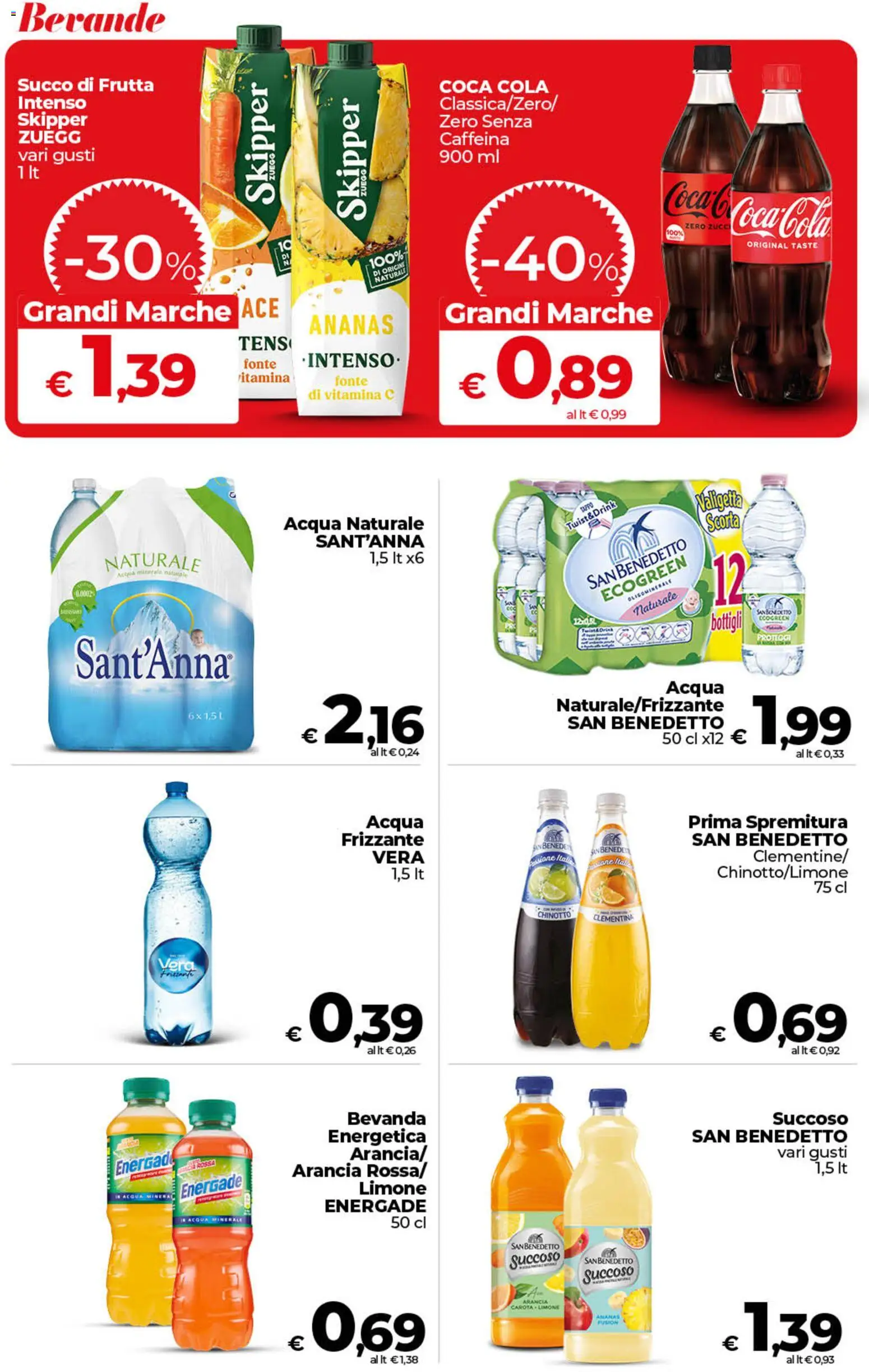 Volantino COOP del 13.02.2026 | Pagina: 49 | Prodotti: Limone, Acqua minerale, Valigetta, Coca Cola