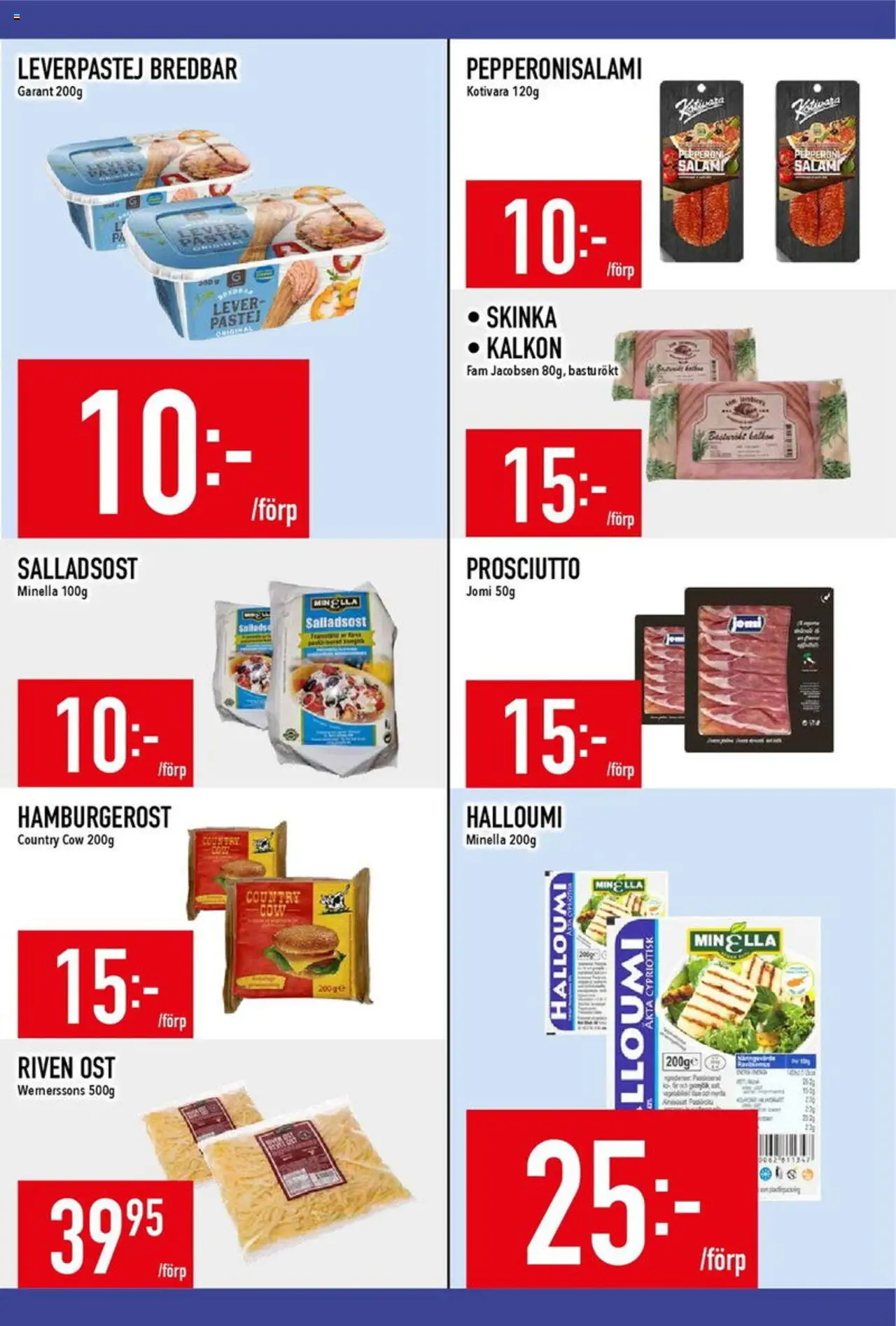 Matdax reklamblad aktuell från 04.08.2025 | Sida: 10 | Produkter: Leverpastej, Halloumi, Skinka, Kalkon