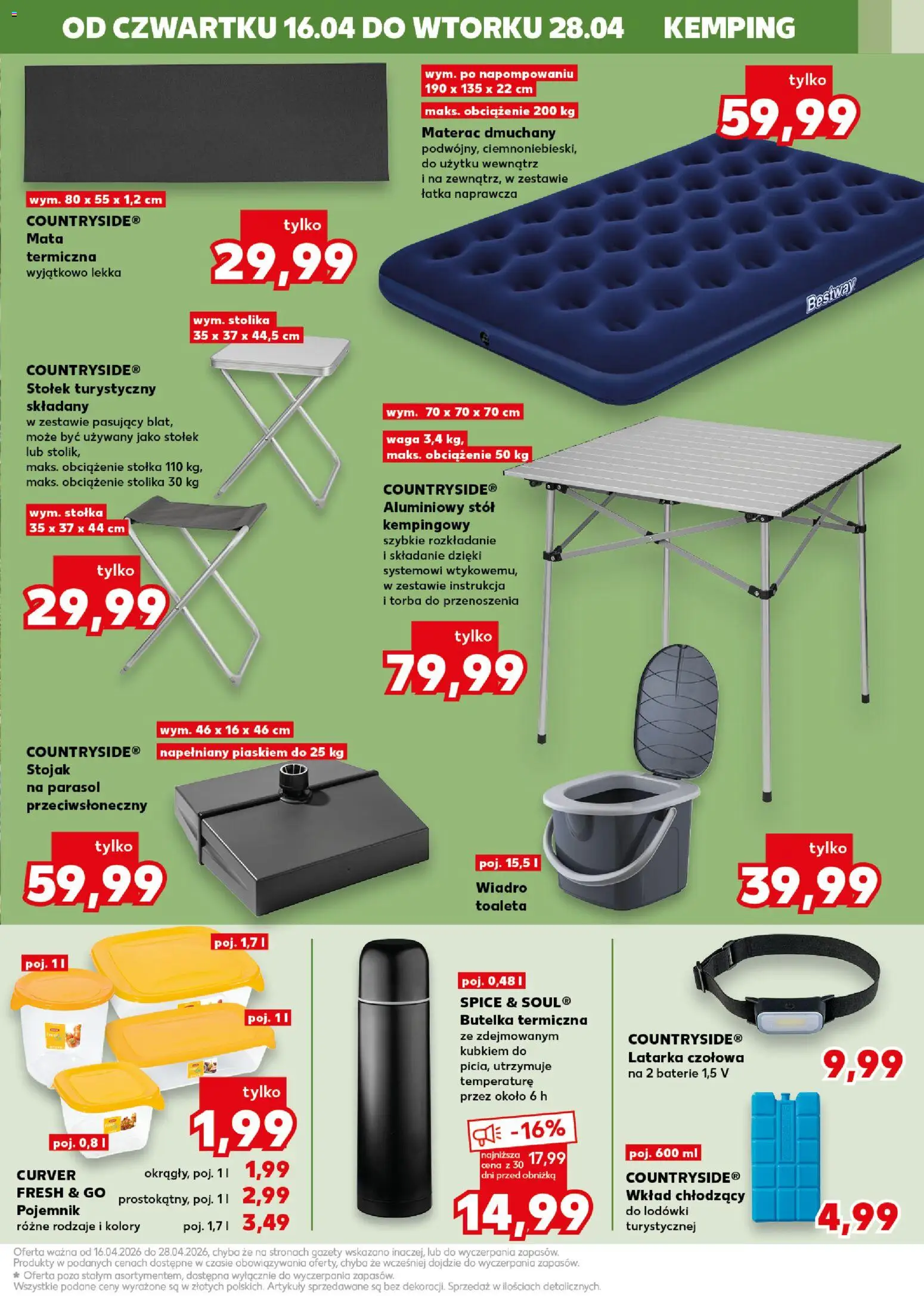 Kaufland Polsko leták - Złap okazje od 16.04.2026 | Strana: 13 | Produkty: Stolek, Baterie