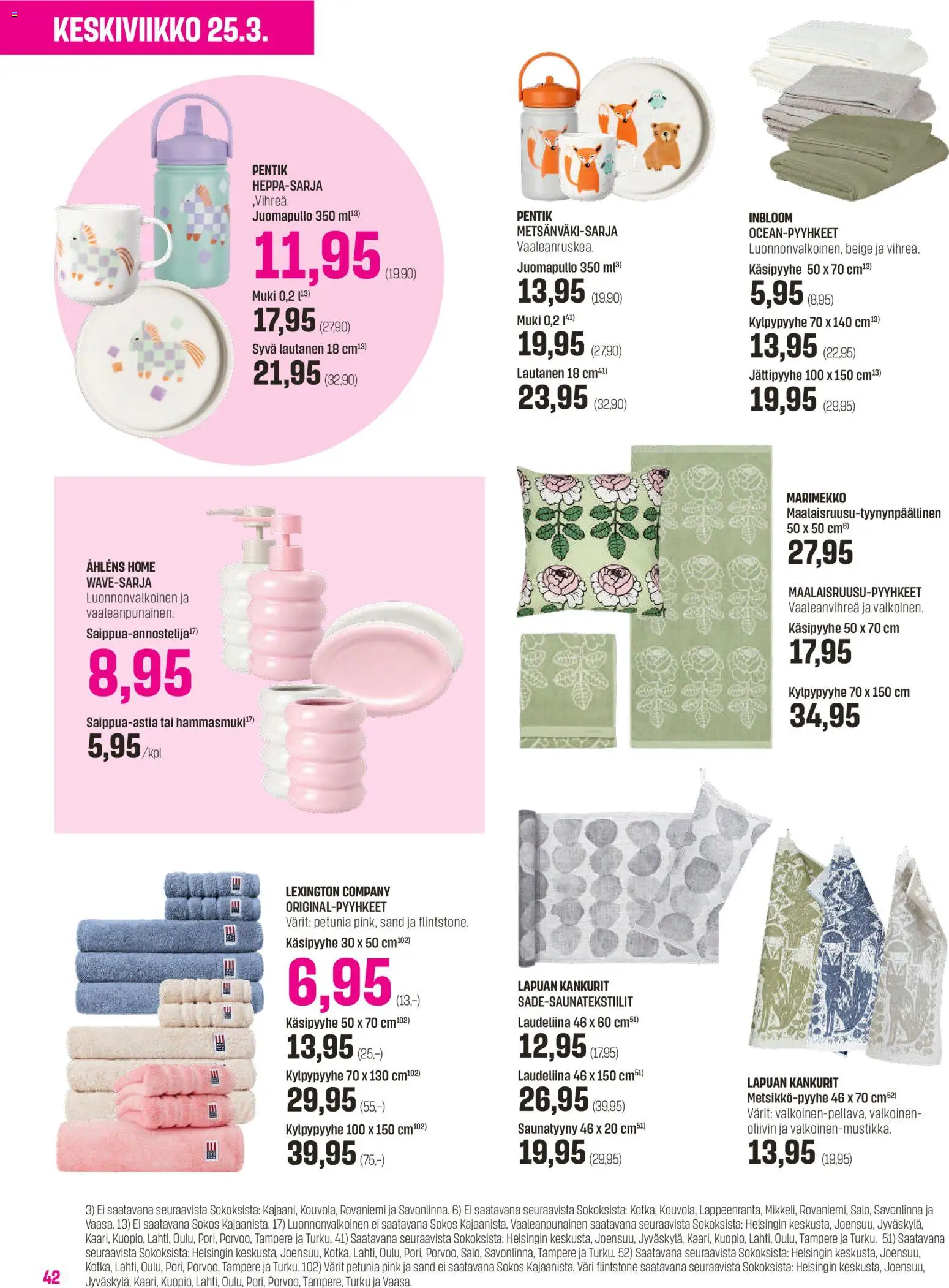 Sokos tarjoukset - Emotion 3plus1 – voimassa 25.03.2026 alkaen | Sivu: 42 | Tuotteet: Muki, Saippua-annostelija, Lautanen