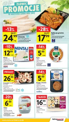 Intermarche Gazetka od 17.06.2025 | Strona: 27 | Produkty: Krewetki, Łosoś, Sushi, Ryba