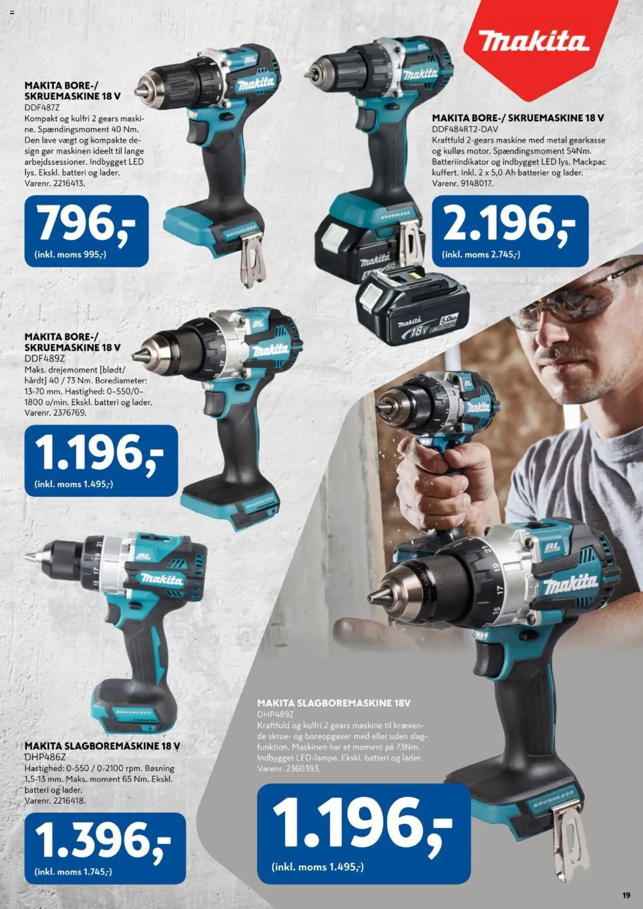 Davidsen Tilbudsavis gyldig fra 23.03.2025 | Side: 19 | Produkter: Batterier, Skrue, Batteri