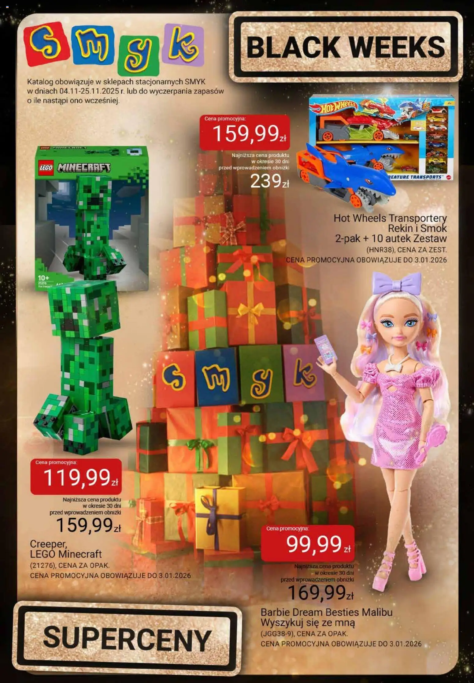 Smyk Black Friday od 04.11.2025 | Strona: 1 | Produkty: Barbie, Lego
