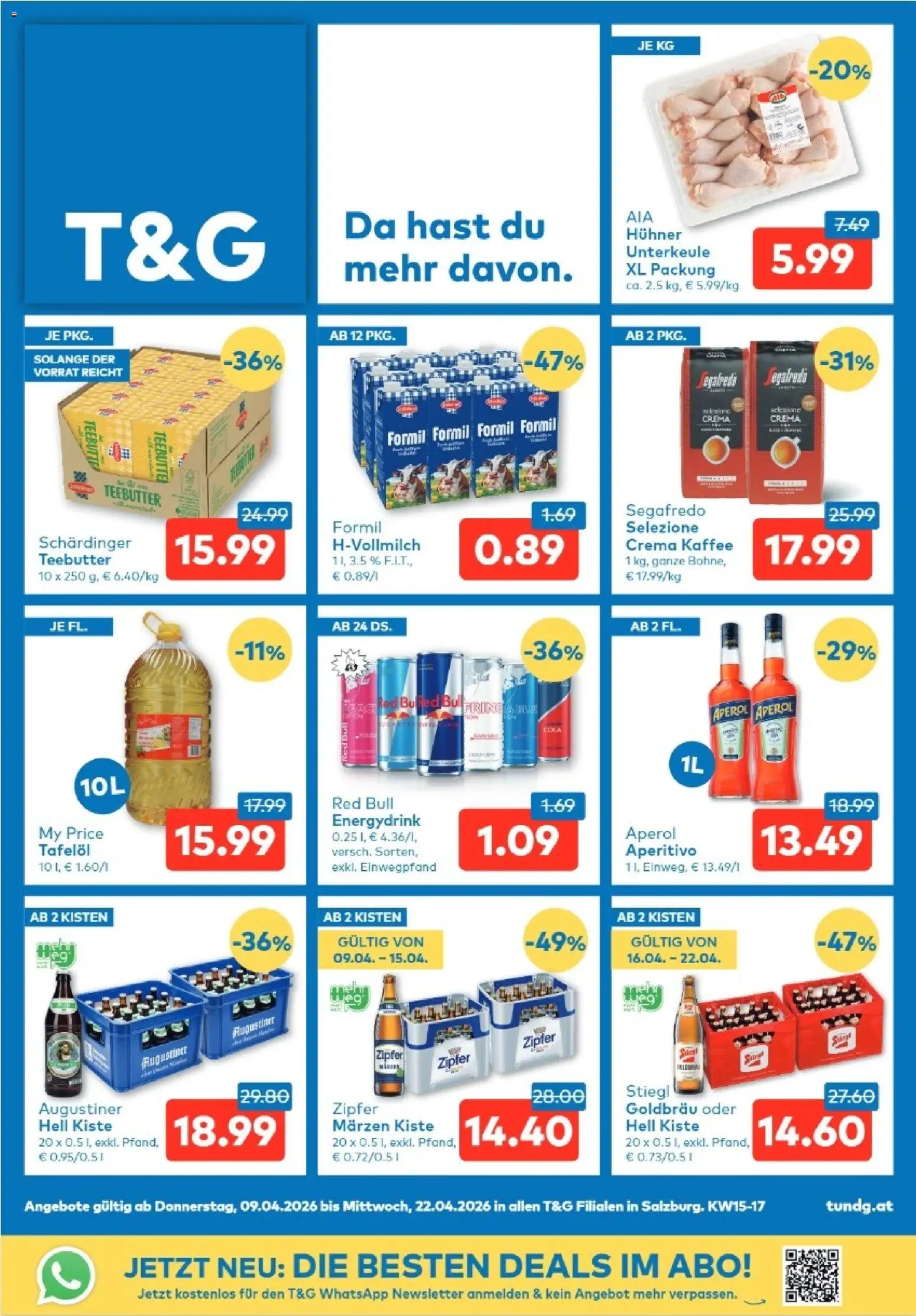 T&G - Salzburg gültig ab 09.04.2026 | Seite: 1 | Produkte: Kaffee