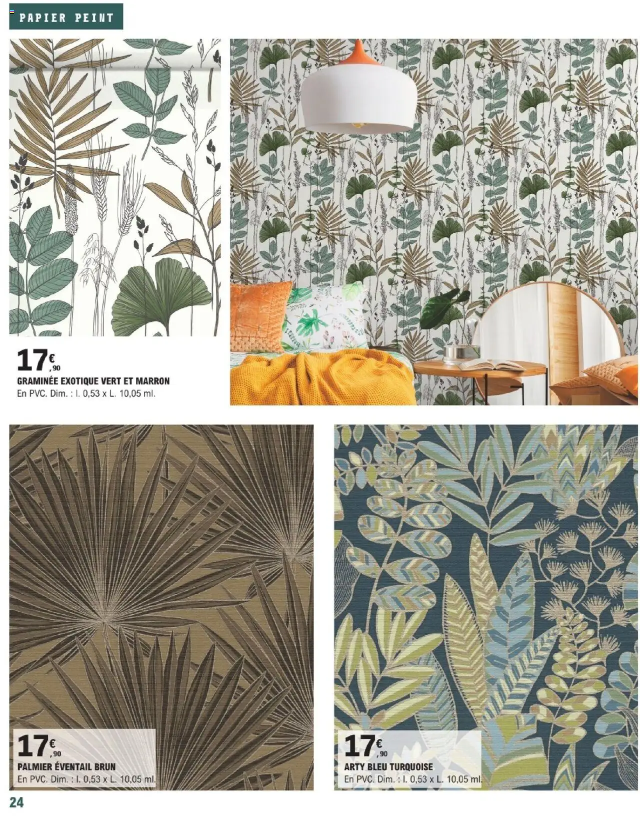  | Page: 24 | Produits: Éventail, Palmier, Papier peint