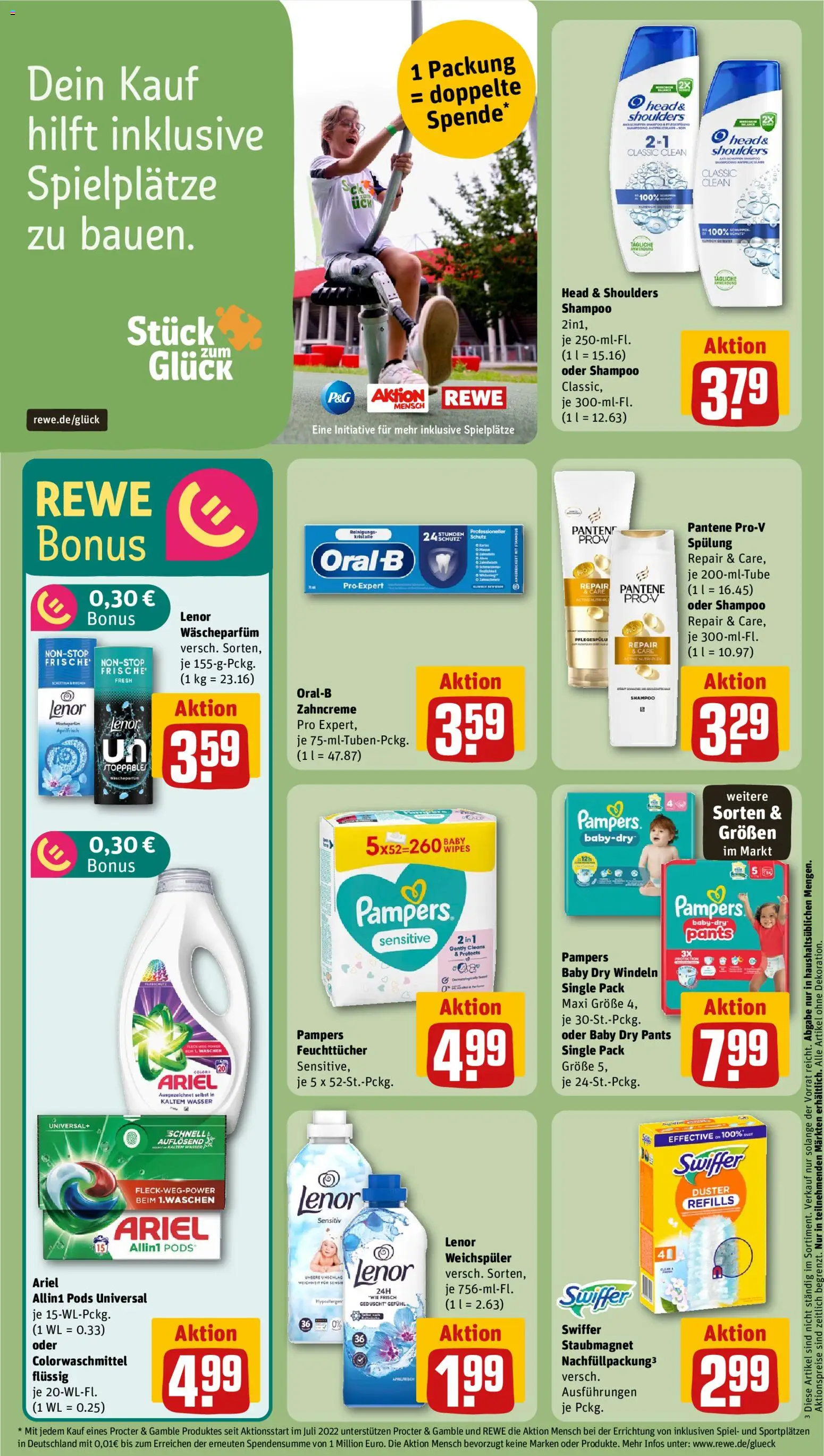 Rewe Prospekt 	 – gültig ab 26.01.2026 | Seite: 17 | Produkte: Spiel, Ariel, Shampoo, Spülung