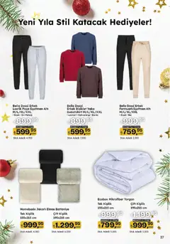 04.12.2025 tarihinden itibaren geçerli olan Migros kataloğu önizlemesi | Sayfa: 116 | Ürünler: Battaniye, Lastik, Yorgan