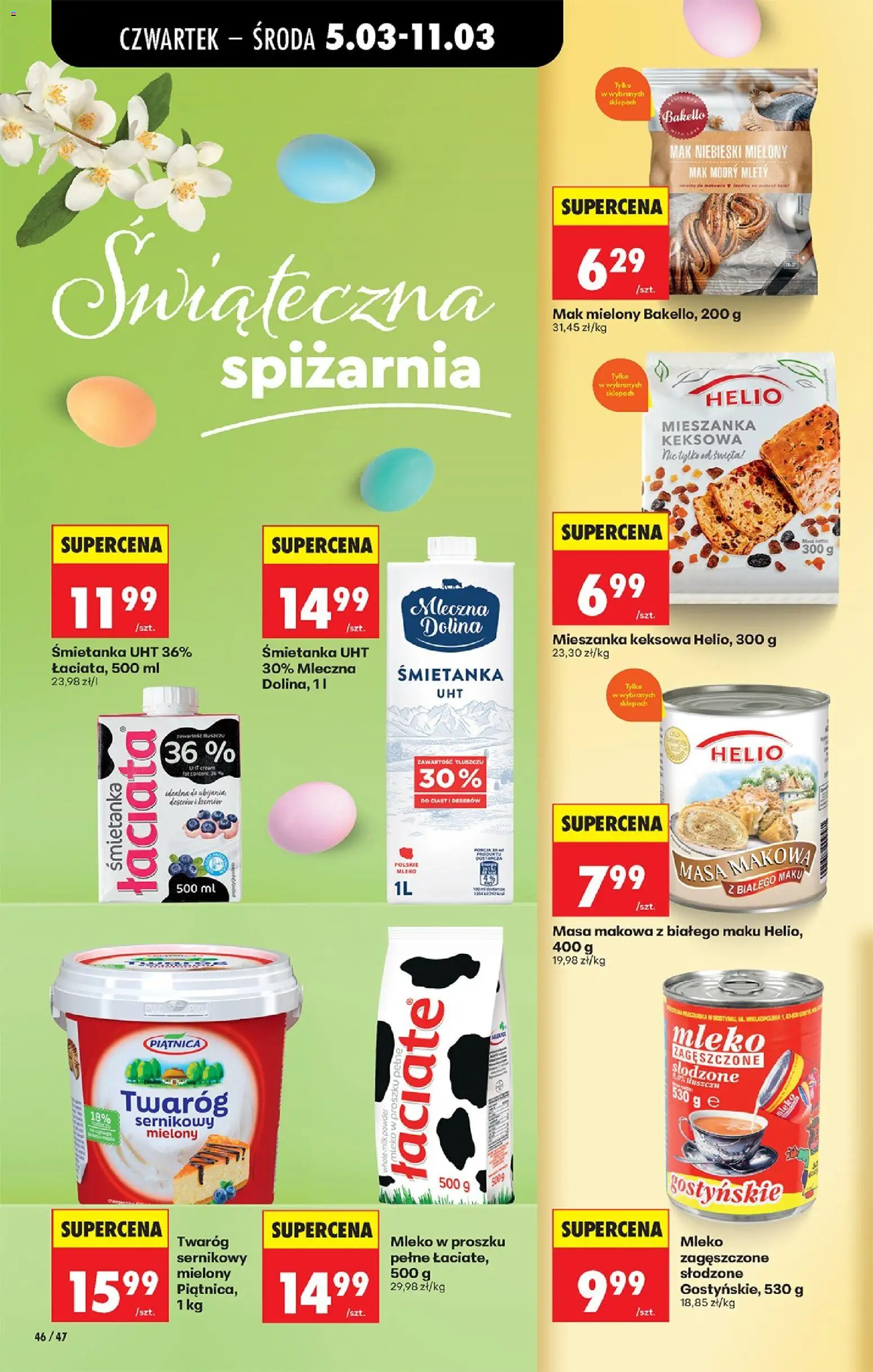 Biedronka Polsko leták - Codziennie niskie ceny od 05.03.2026 | Strana: 58 | Produkty: Mléko