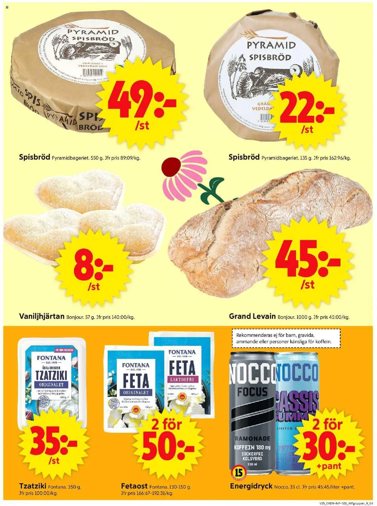 ICA Supermarket reklamblad aktuell från 16.06.2025 | Sida: 17 | Produkter: Tzatziki, Fetaost, Energidryck, Spis