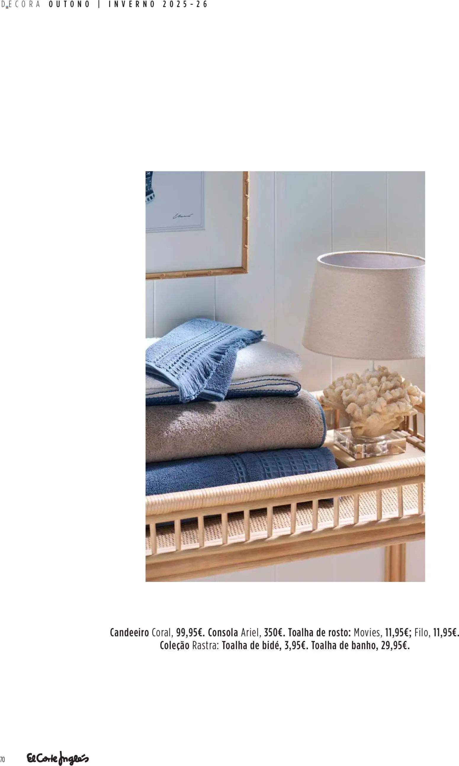 El Corte Ingles Decora │ válido de 23.10.2025 | Página: 70 | Produtos: Candeeiro