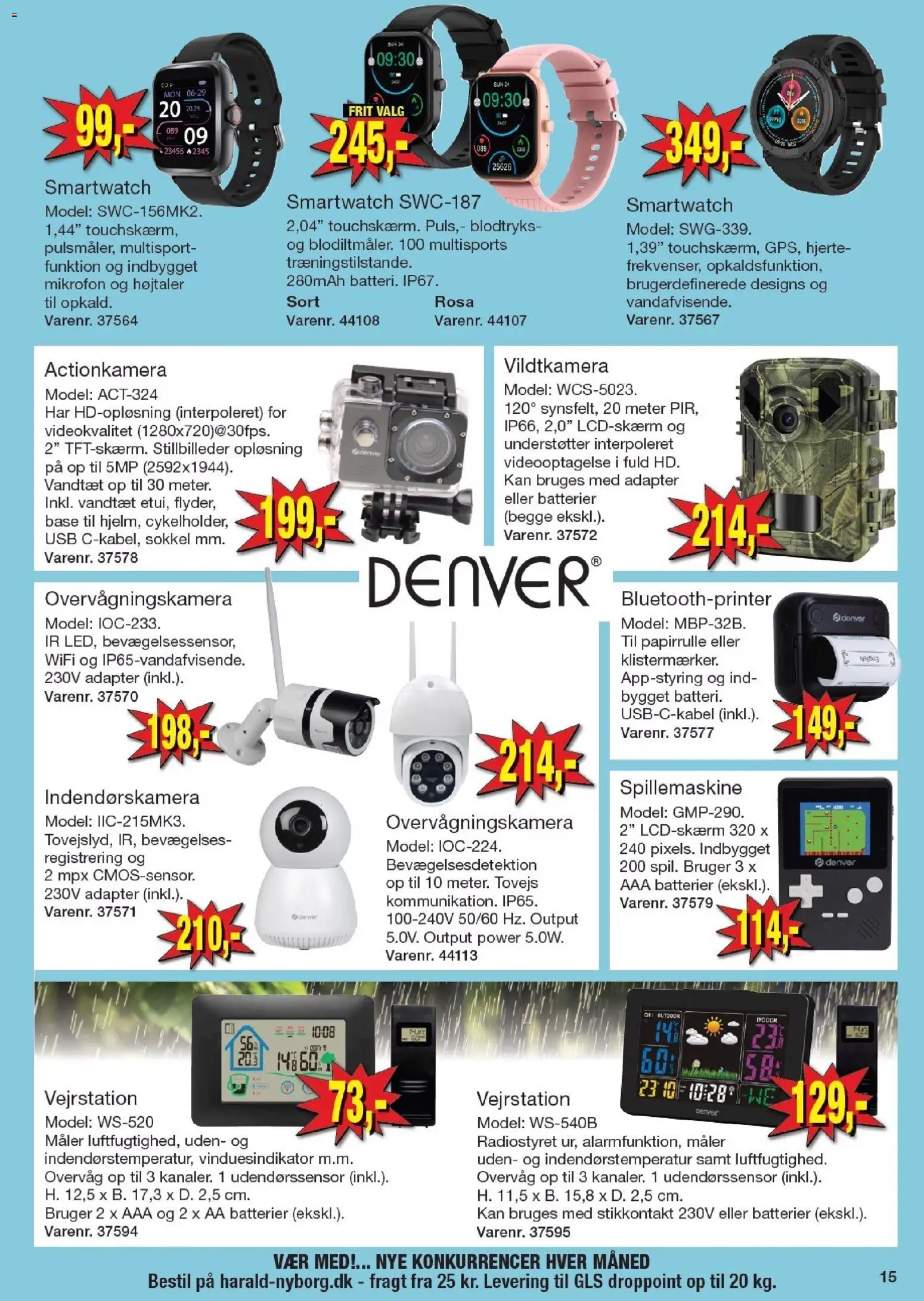 Harald Nyborg tilbudsavis – gyldig fra 15.01.2026 | Side: 17 | Produkter: Overvågningskamera, Stikkontakt, USB, Smartwatch