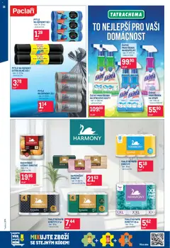Náhled letáku Makro leták - Úklid a kosmetika od 25.02.2026 | Strana: 16 | Produkty: Čistící prostředek, Utěrky, Toaletní papír, Koupelna