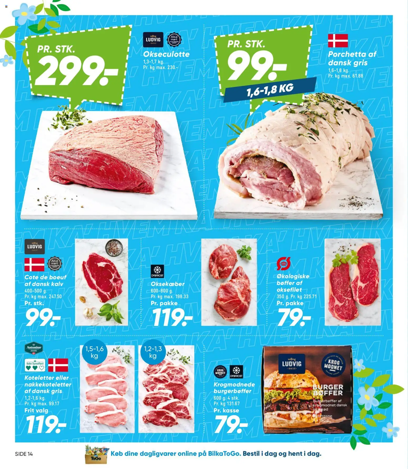 Bilka tilbudsavis – gyldig fra 17.04.2026 | Side: 15 | Produkter: Bøffer, Koteletter, Oksekød
