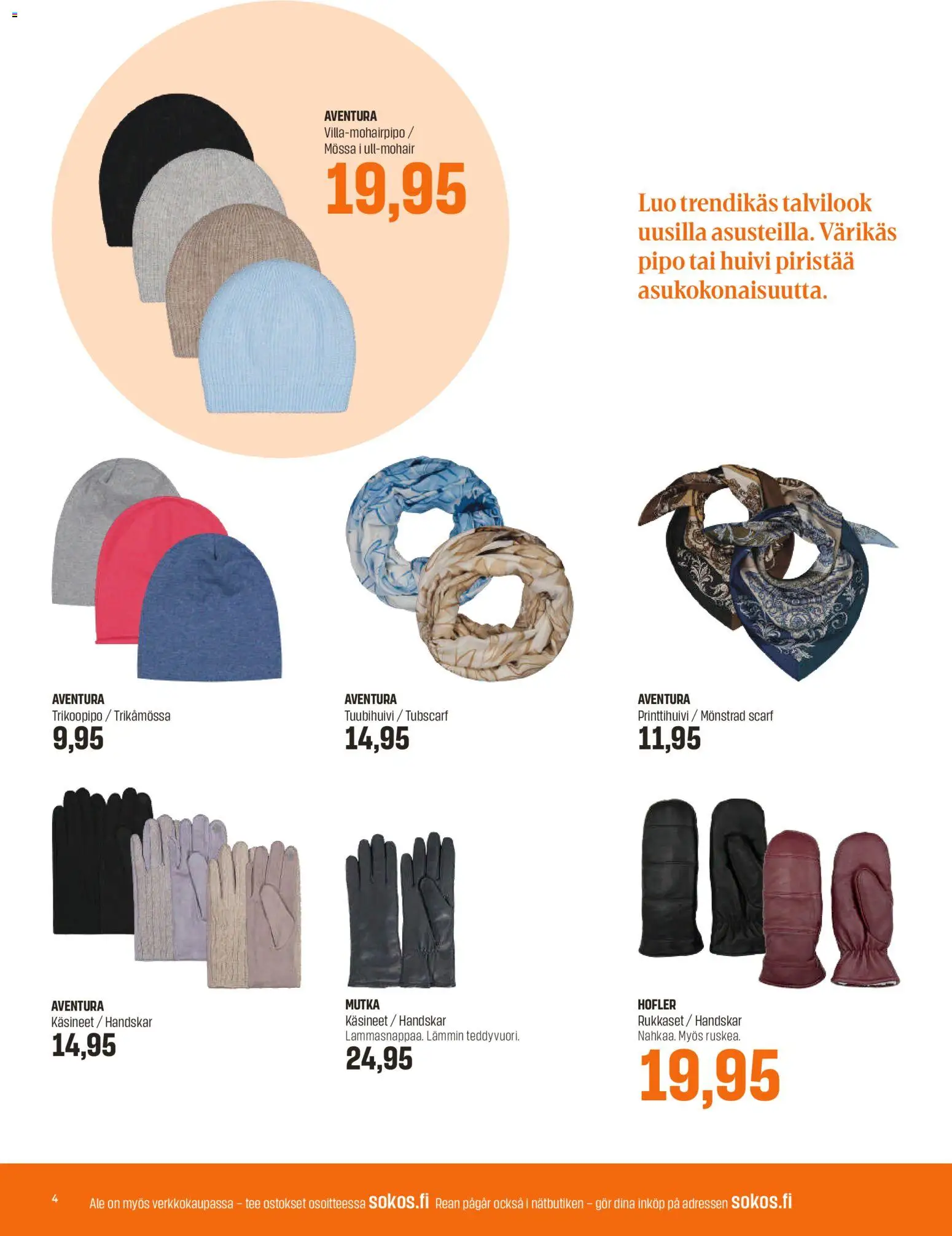 Sokos tarjoukset – voimassa 27.12.2025 alkaen | Sivu: 4 | Tuotteet: Tee, Huivi, Käsineet, Pipo