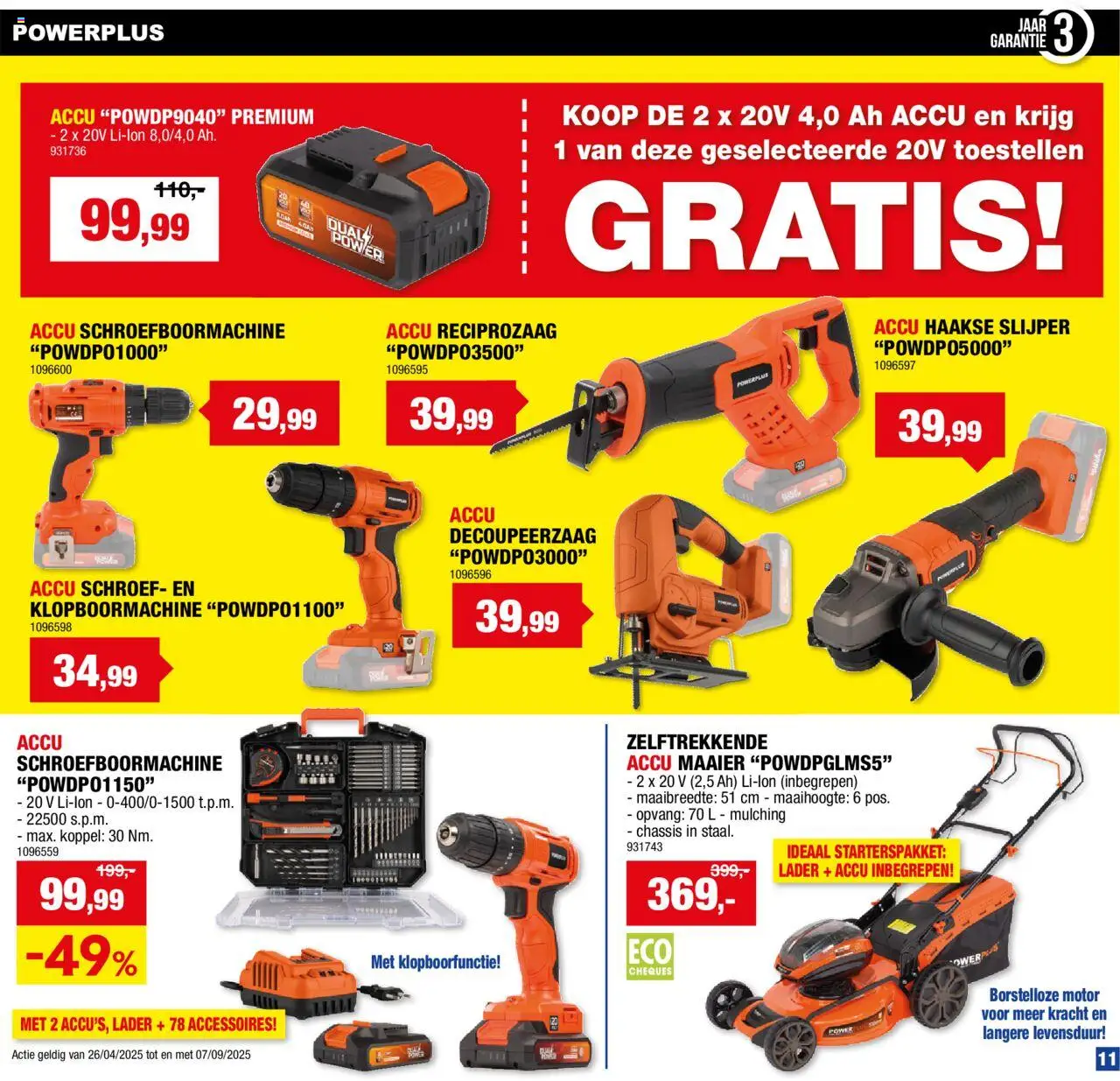  | Pagina: 11 | Producten: Slijper, Maaier, Jeu de go