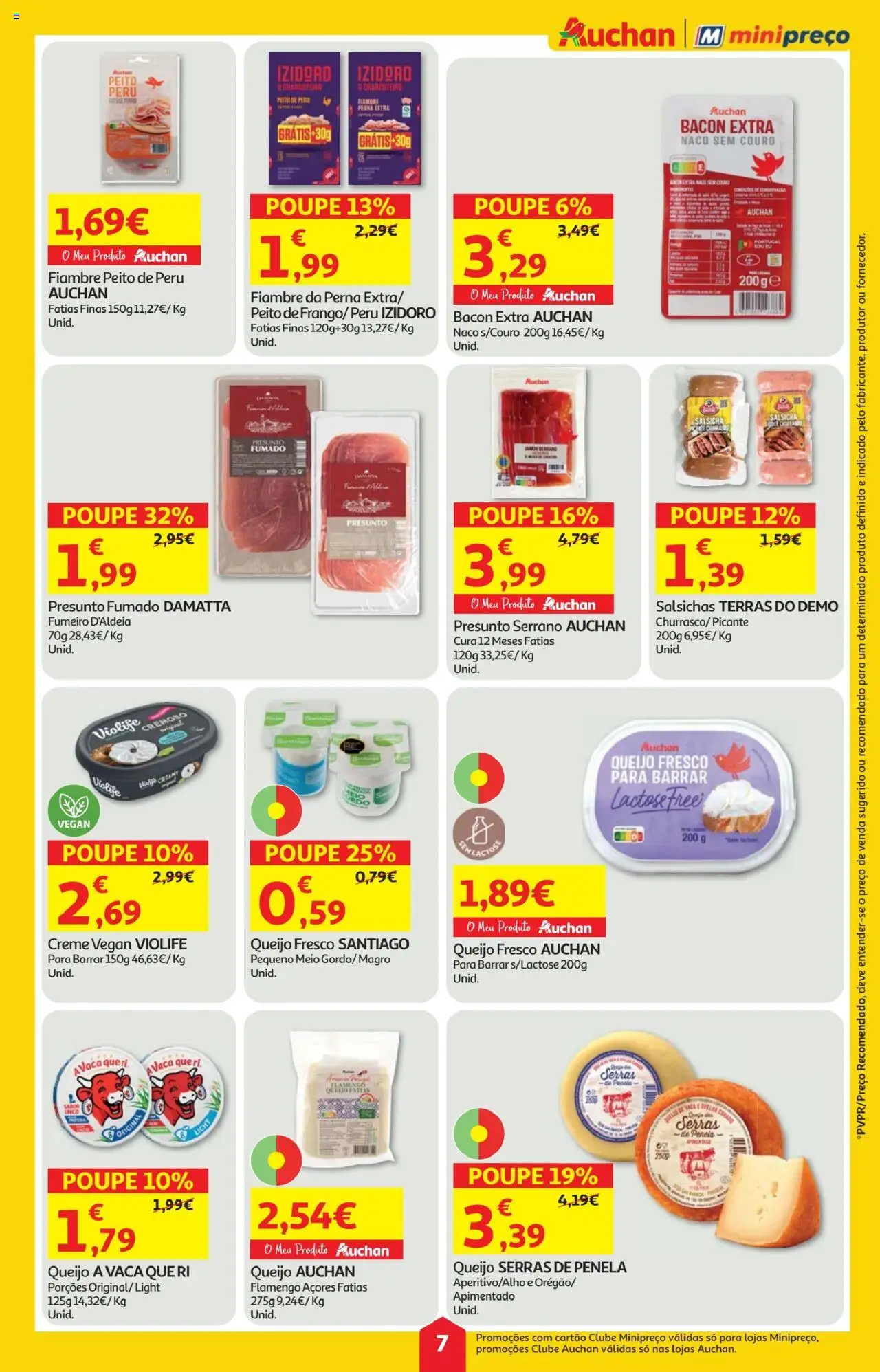 Minipreço folheto │ válido de 14.08.2025 | Página: 7 | Produtos: Peru, Queijo, Presunto, Creme