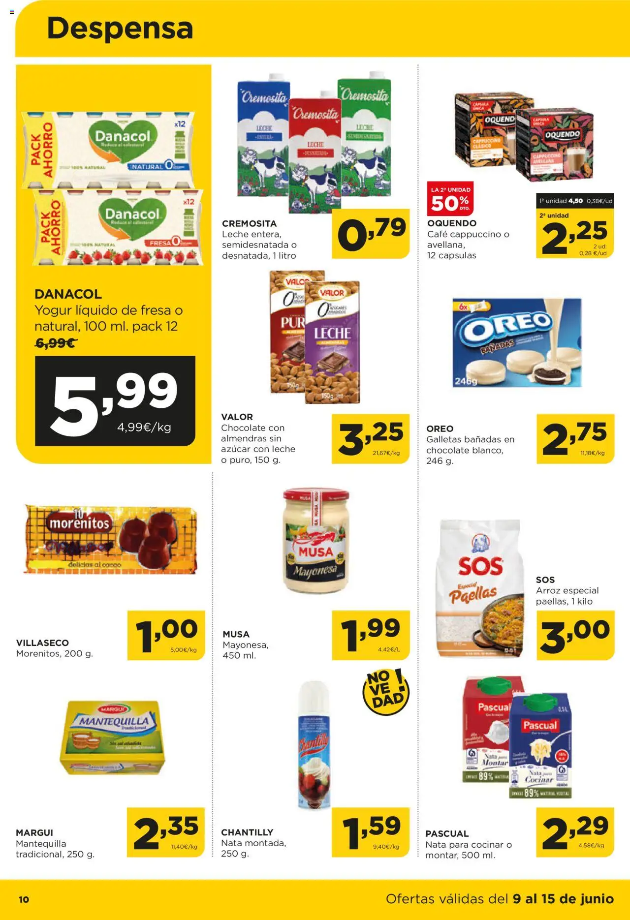 Alimerka folleto Asturias │ válido desde el 09.06.2025 | Página: 10 | Productos: Πιατοθήκη, Café, Arroz, Οθόνη προβολής