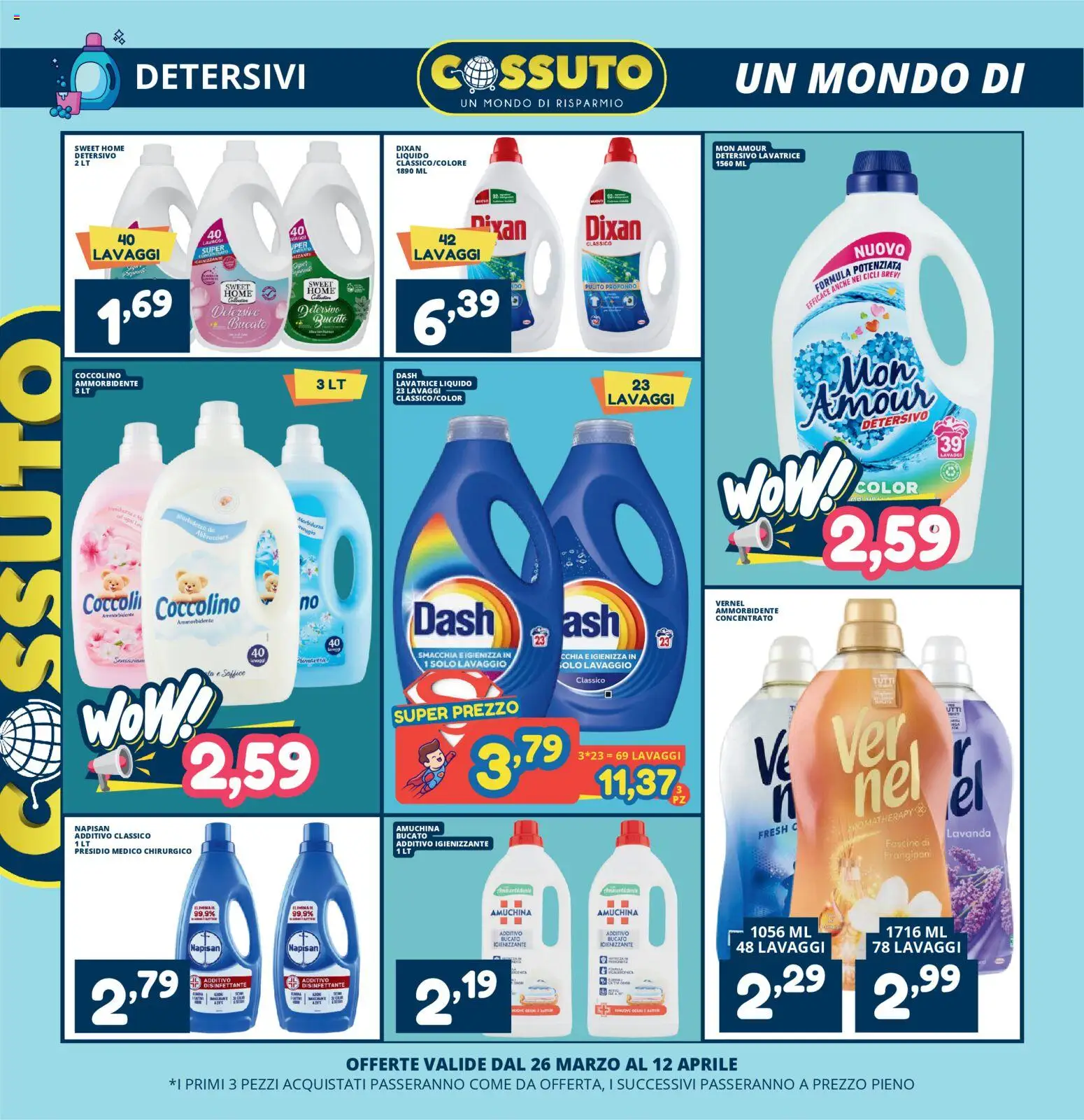 Volantino Cossuto del 26.03.2026 | Pagina: 2 | Prodotti: Ammorbidente, Lavatrice