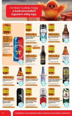 Auchan akciós ujság - amely érvényes a következő dátumtól: 31.07.2025 | Oldal: 4 | Termékek: Búzasör, Dobozos sör, Sör