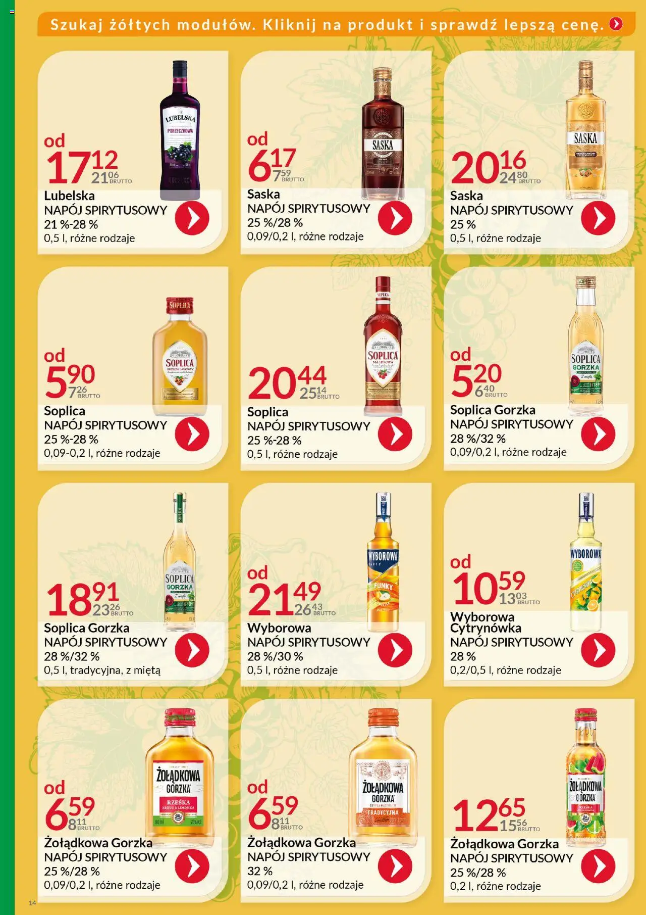 Eurocash Gazetka - Katalog Alkoholowy od 01.06.2025 | Strona: 14 | Produkty: Arbuz, Mięta